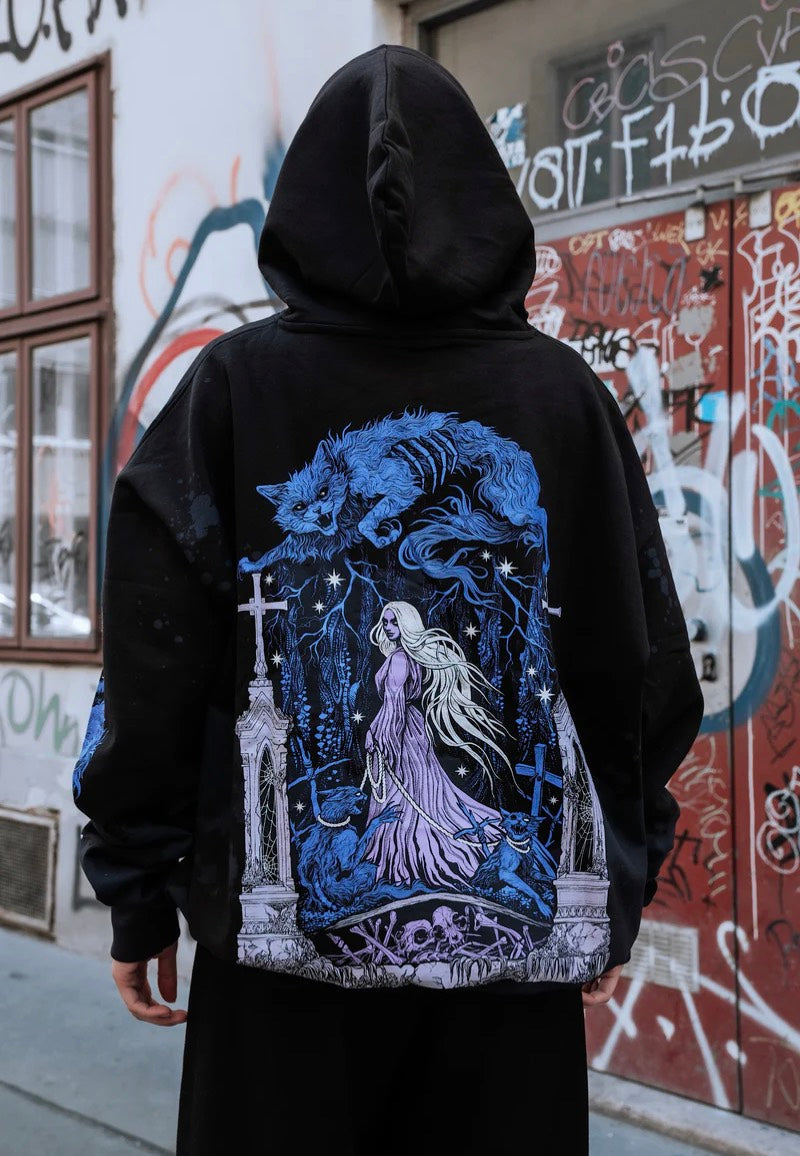 Stay Cold Apparel - Return Of The Dead Customized Oversized Black - Hoodie | Neutral-Image
