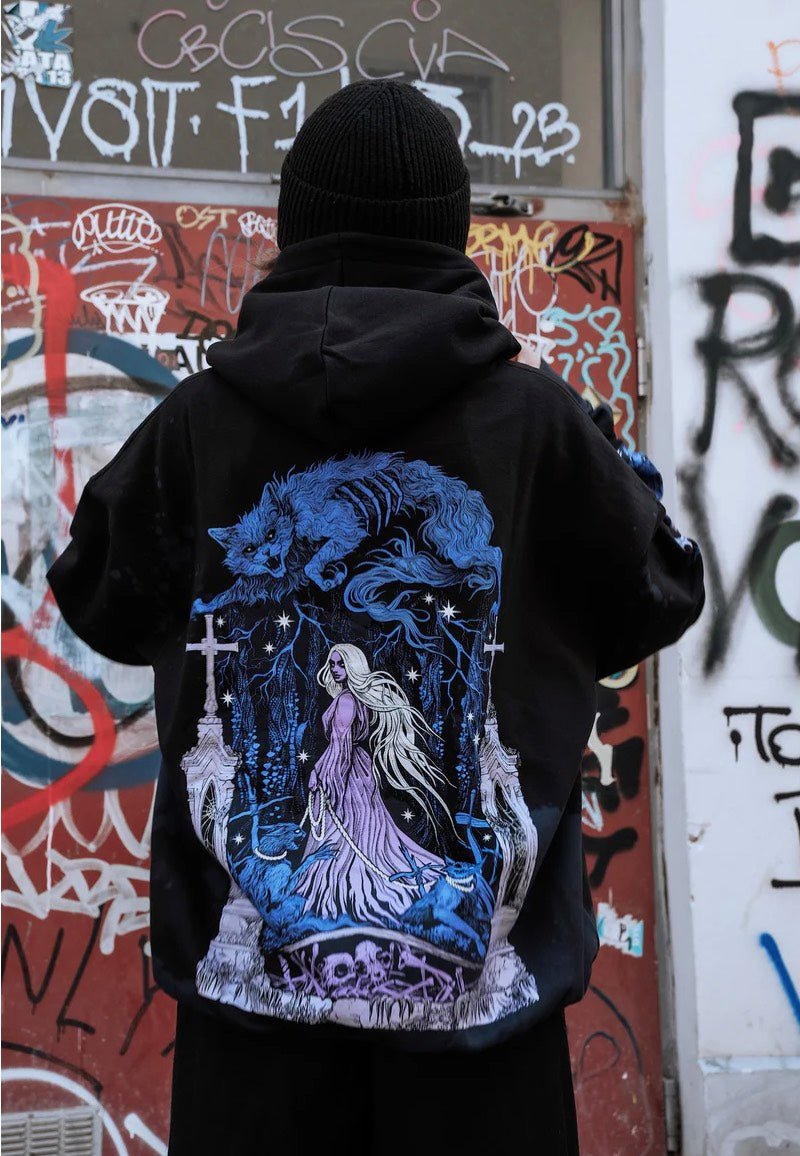 Stay Cold Apparel - Return Of The Dead Customized Oversized Black - Hoodie | Neutral-Image