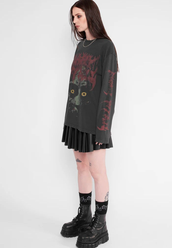 Mary Wyatt - Revenant Oversized Black - Longsleeve | Men-Image