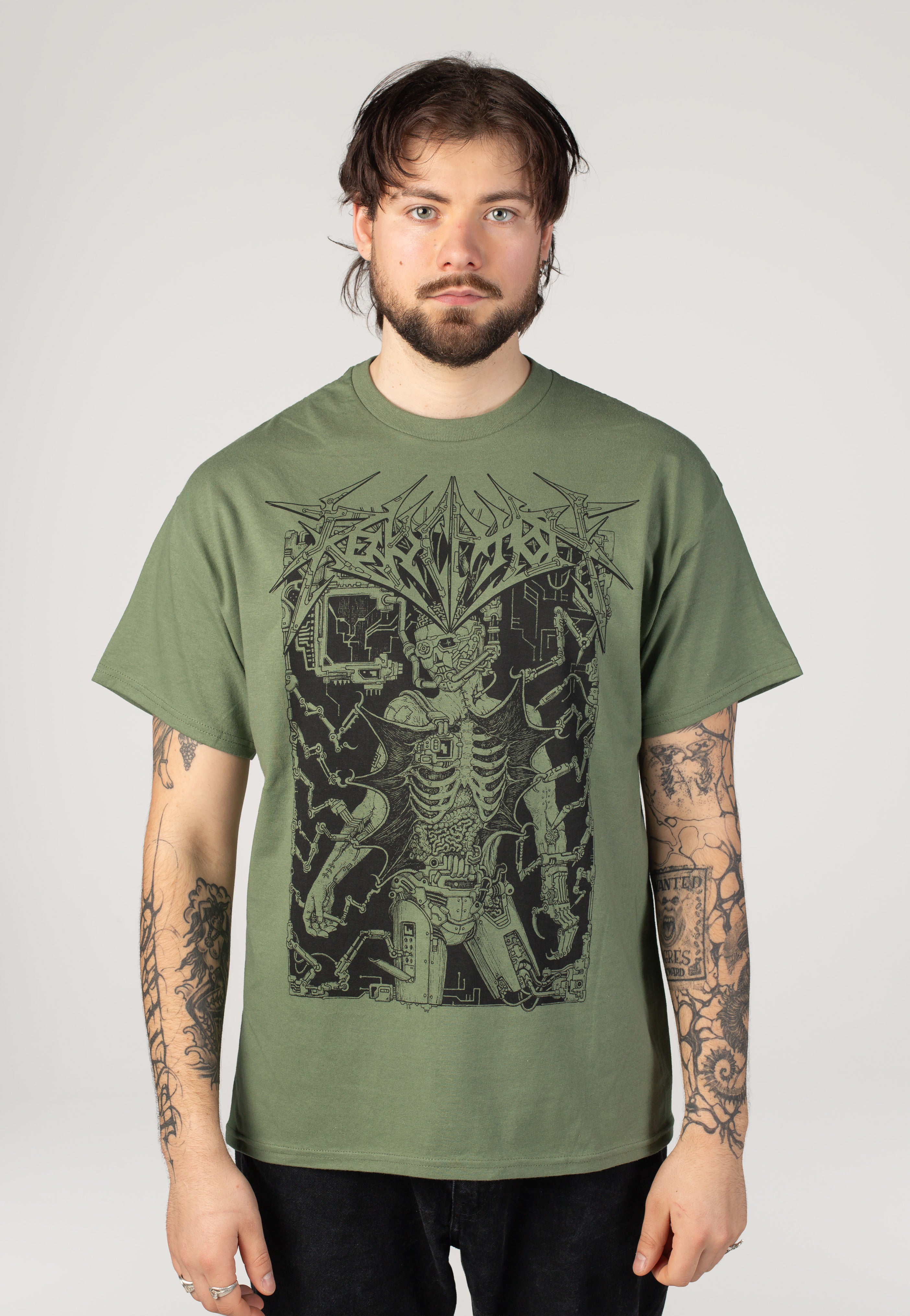 Revocation - Data Corpse Military Green - T-Shirt | Men-Image