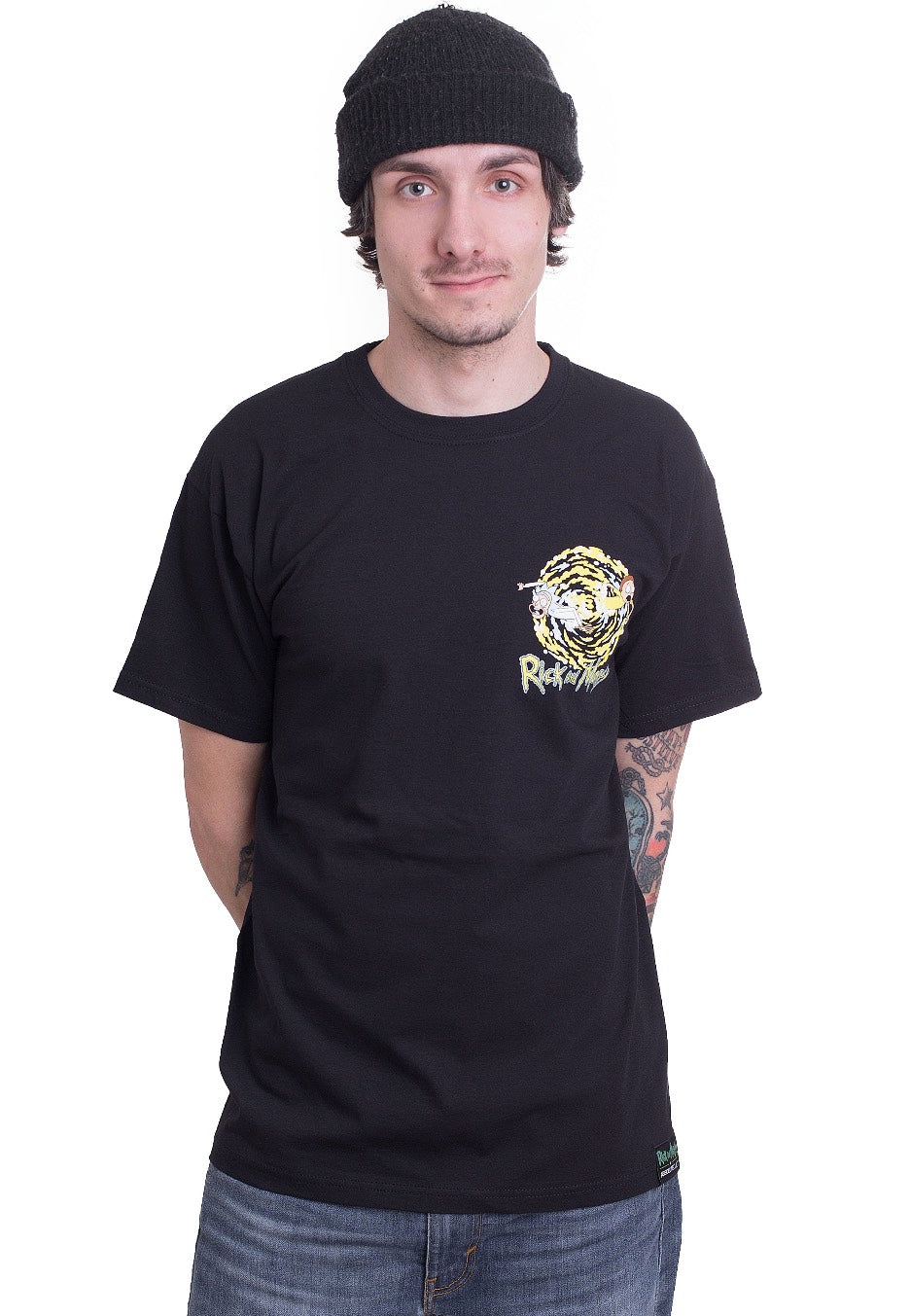 Rick And Morty - Mortal Portal Pocket - T-Shirt | Men-Image