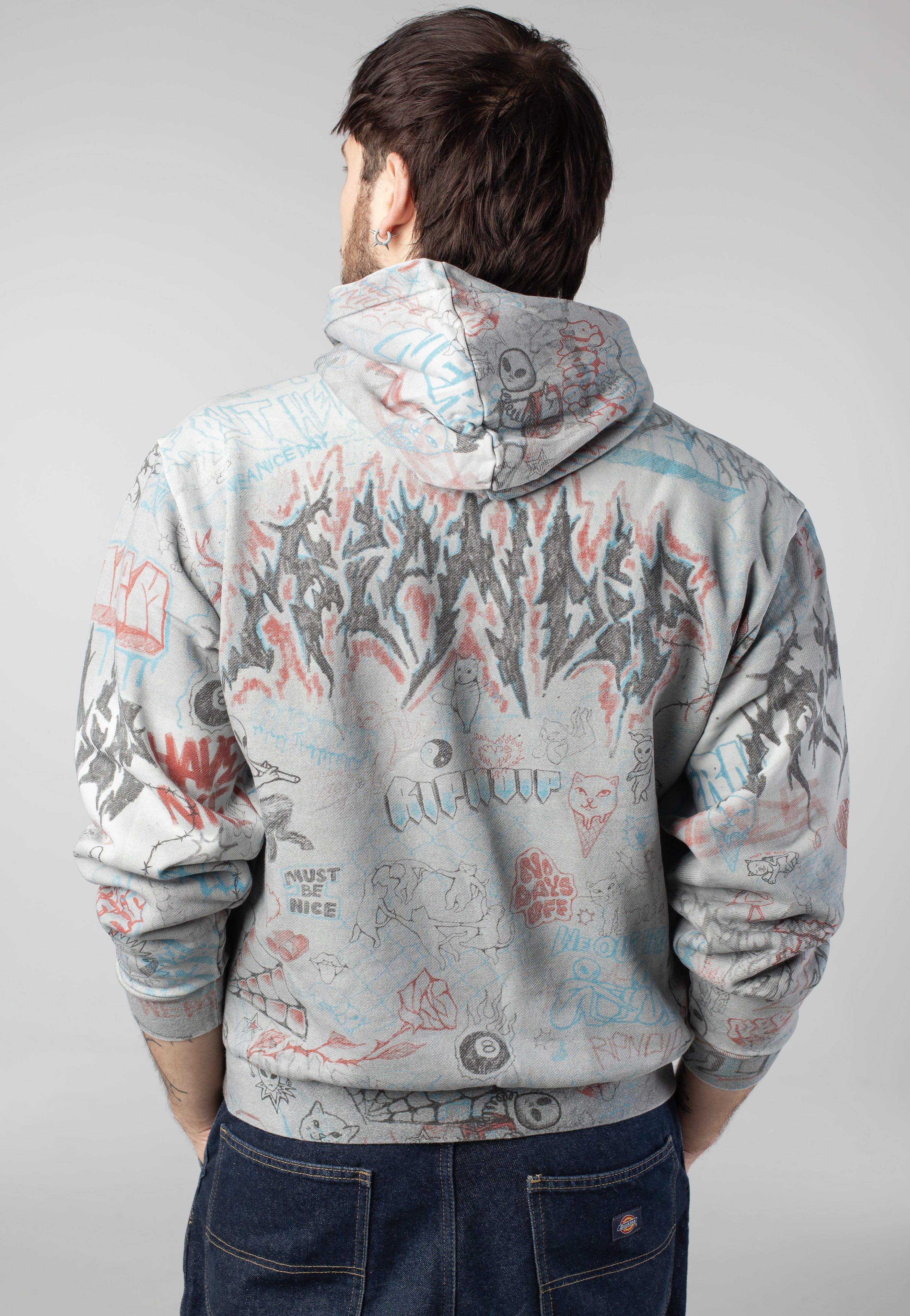 RIPNDIP - Marker Sage Grey Vintage Wash  - Hoodie | Men-Image