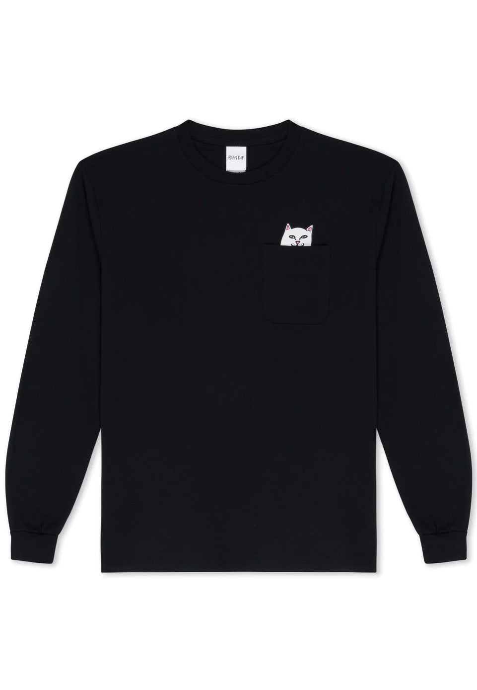 RIPNDIP - Lord Nermal Pocket Black - Longsleeve | Men-Image