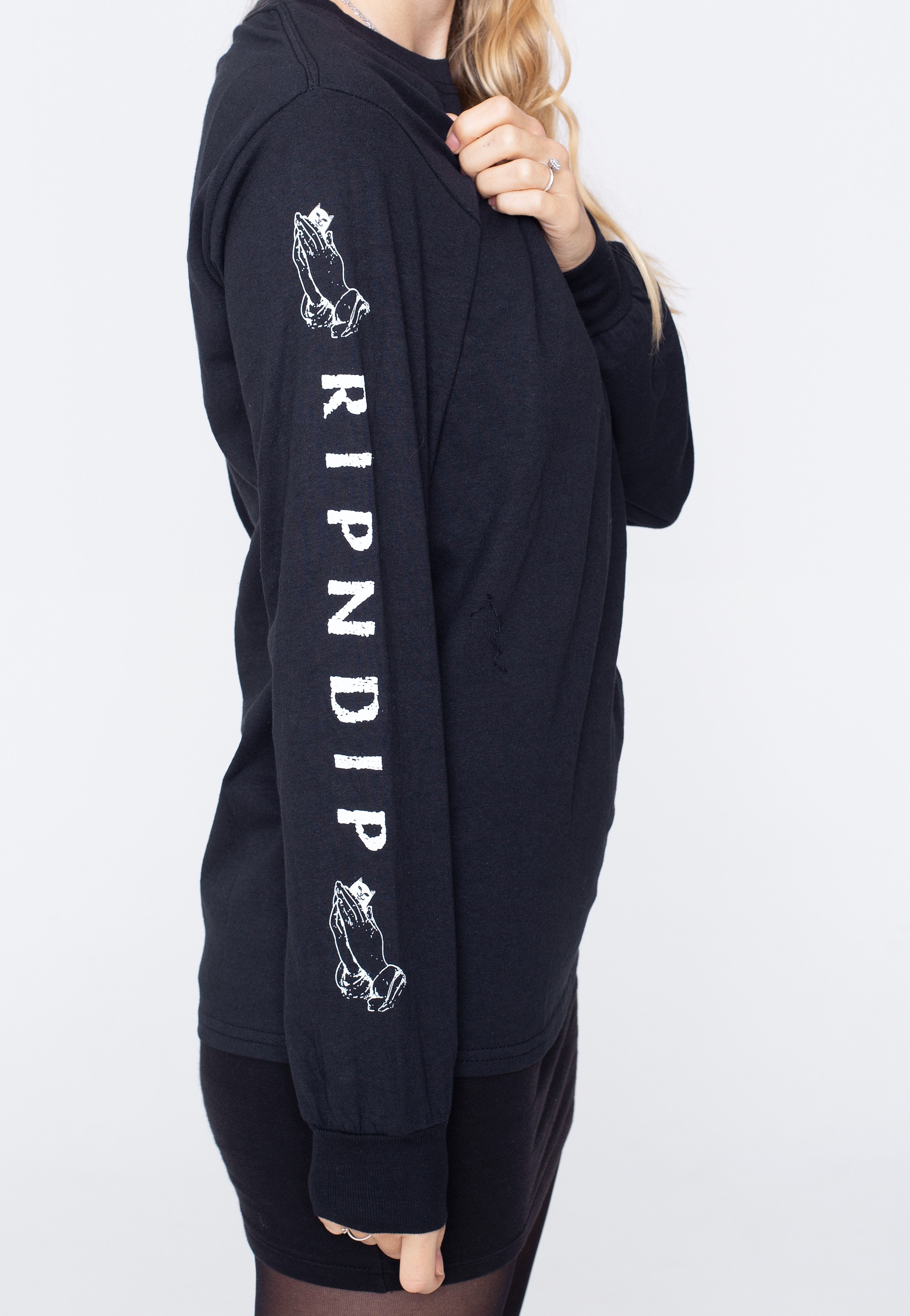 RIPNDIP - Lord Nermal Pocket Black - Longsleeve | Women-Image
