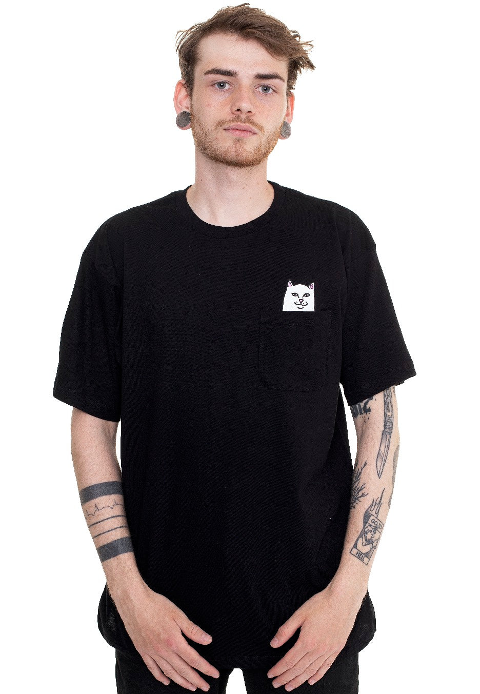 RIPNDIP - Lord Nermal Pocket Black - T-Shirt | Men-Image