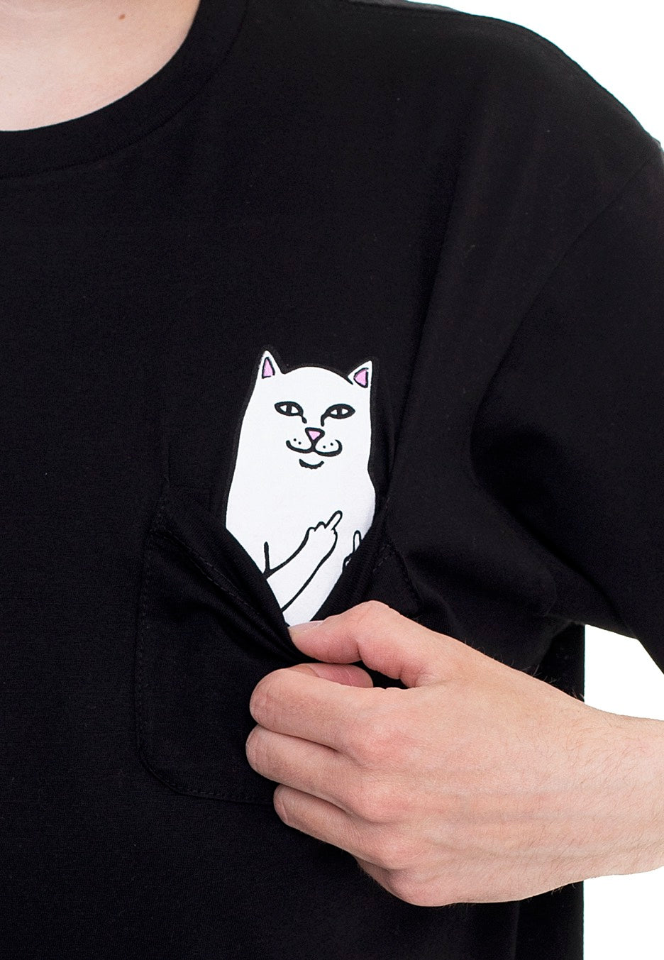 RIPNDIP - Lord Nermal Pocket Black - T-Shirt | Men-Image
