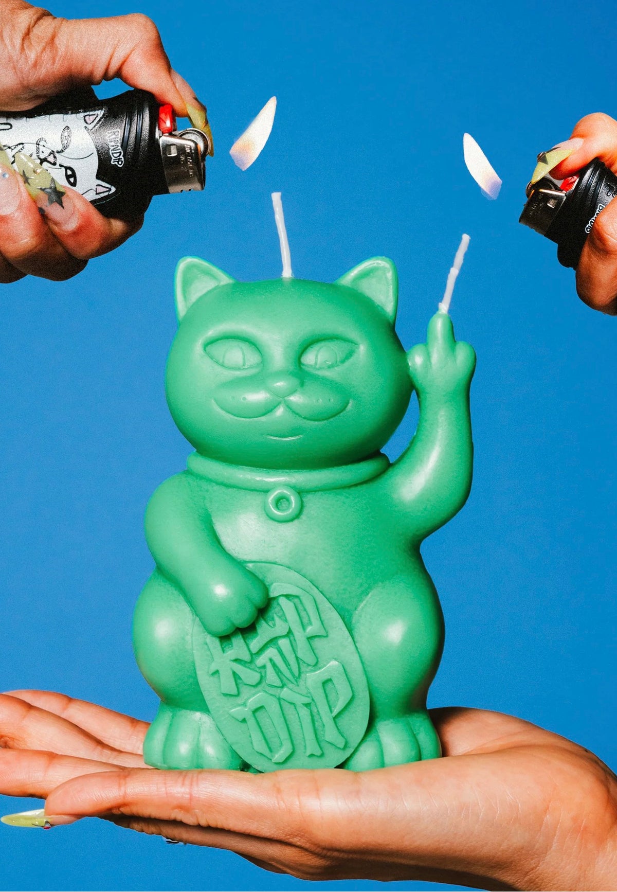 RIPNDIP Lucky Nermal Green Bougie | Neutral-Image