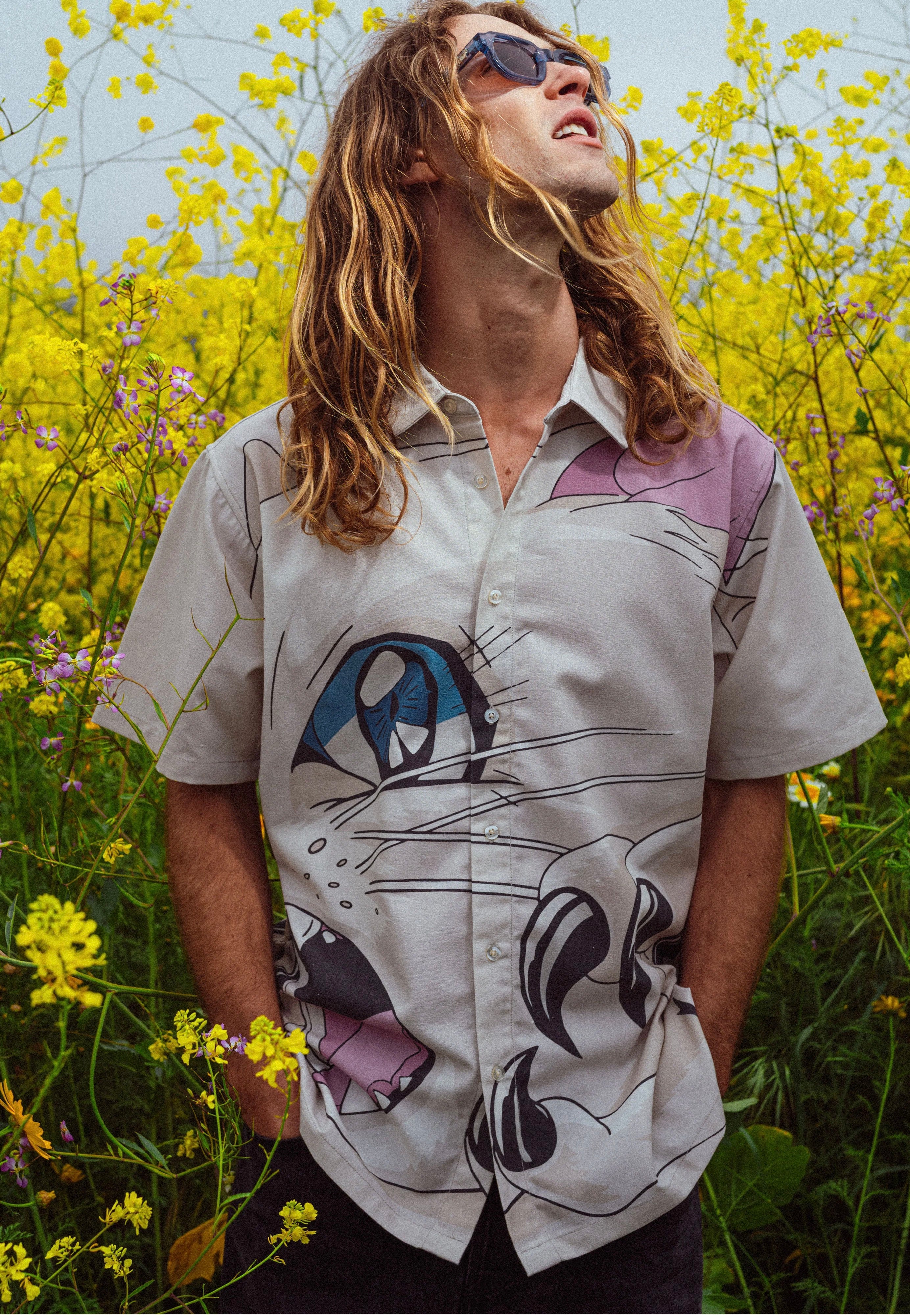 RIPNDIP - Metal Claw Button Up Bone - Shirt | Men-Image