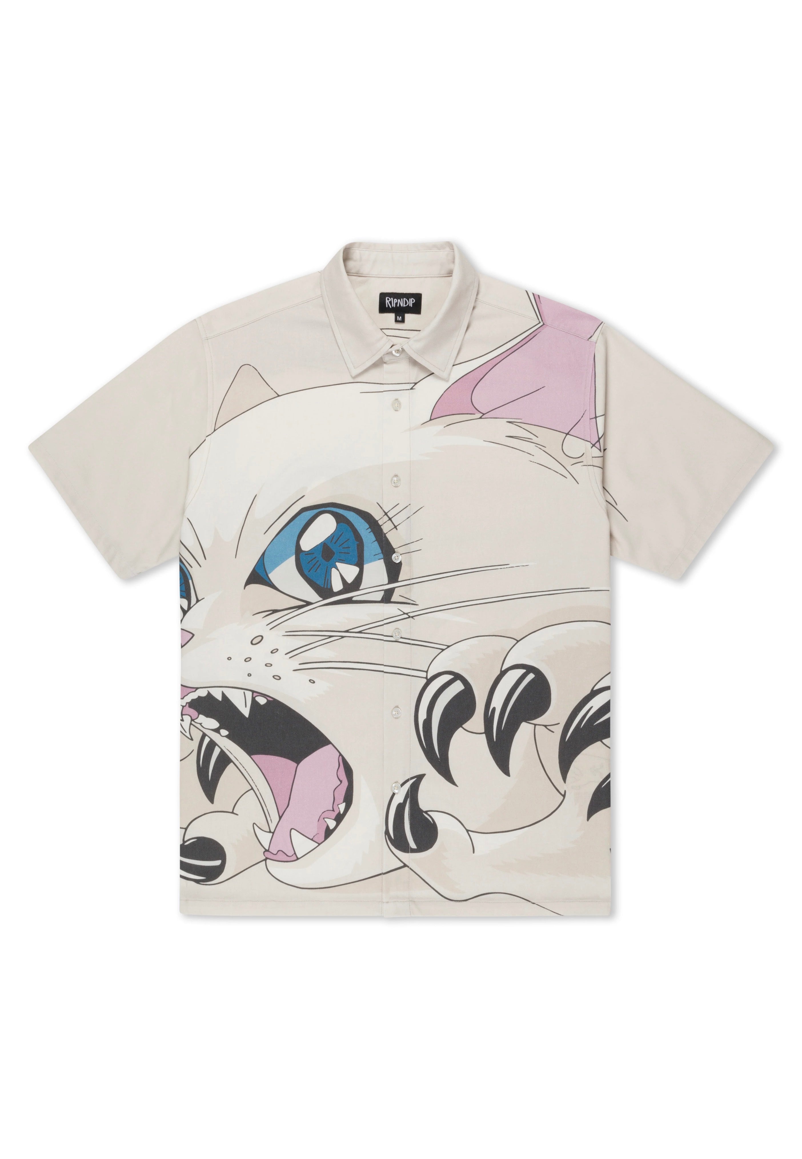 RIPNDIP - Metal Claw Button Up Bone - Shirt | Men-Image