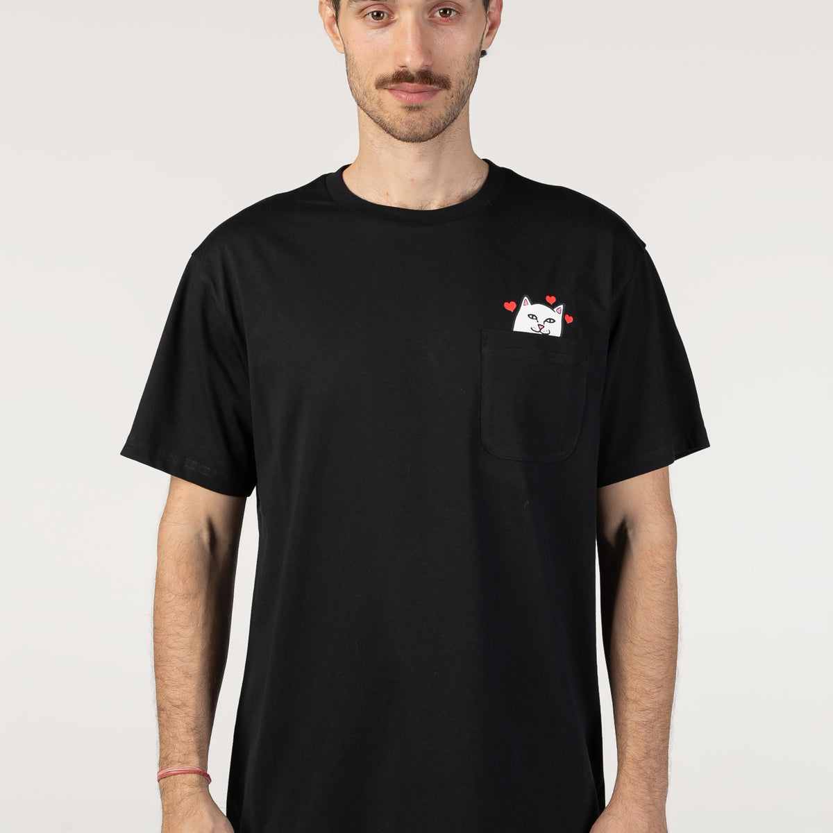 RIPNDIP Nermal Loves Pocket Black Wash - T-Shirt | Impericon