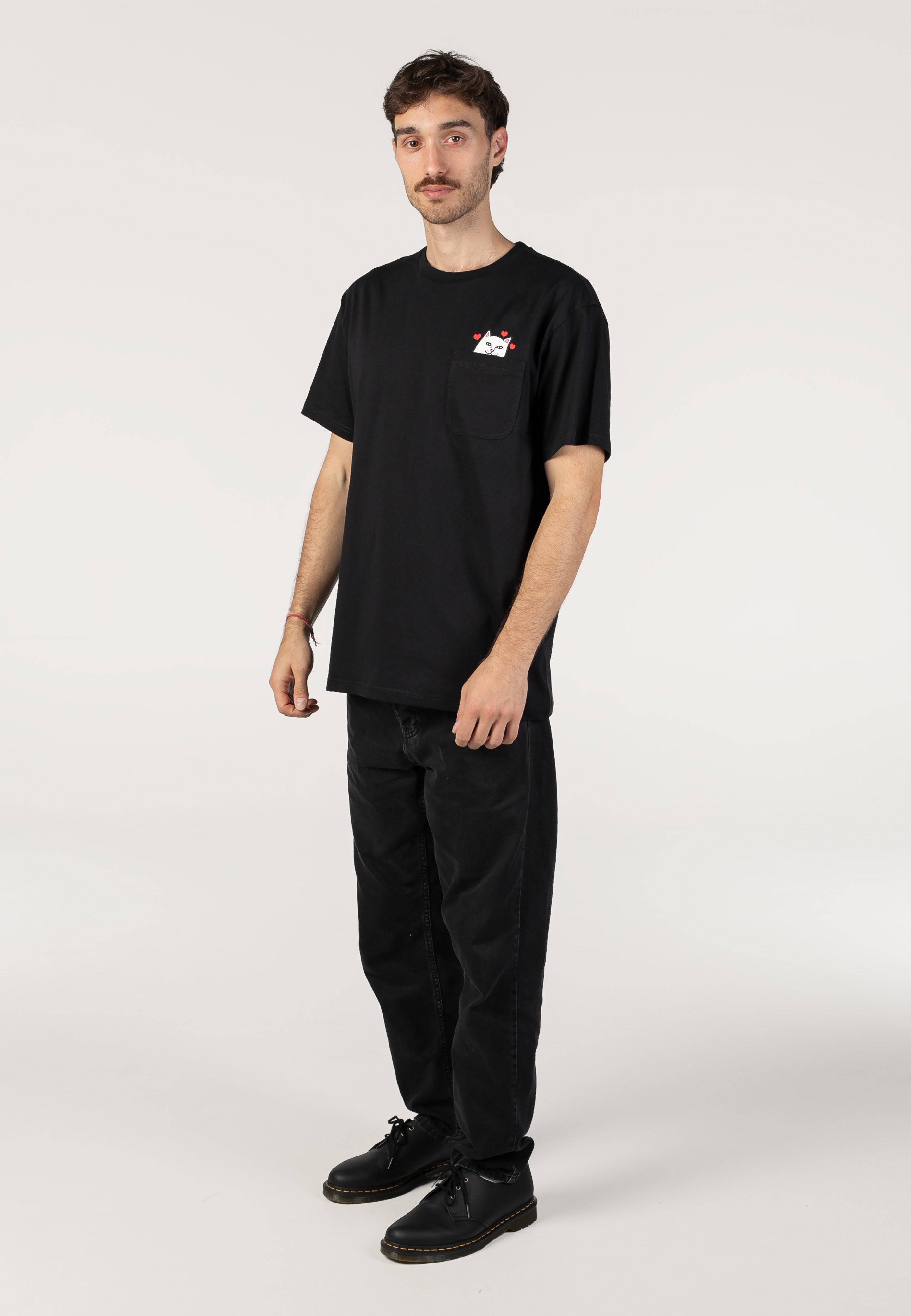RIPNDIP - Nermal Loves Pocket Black Wash - T-Shirt | Men-Image