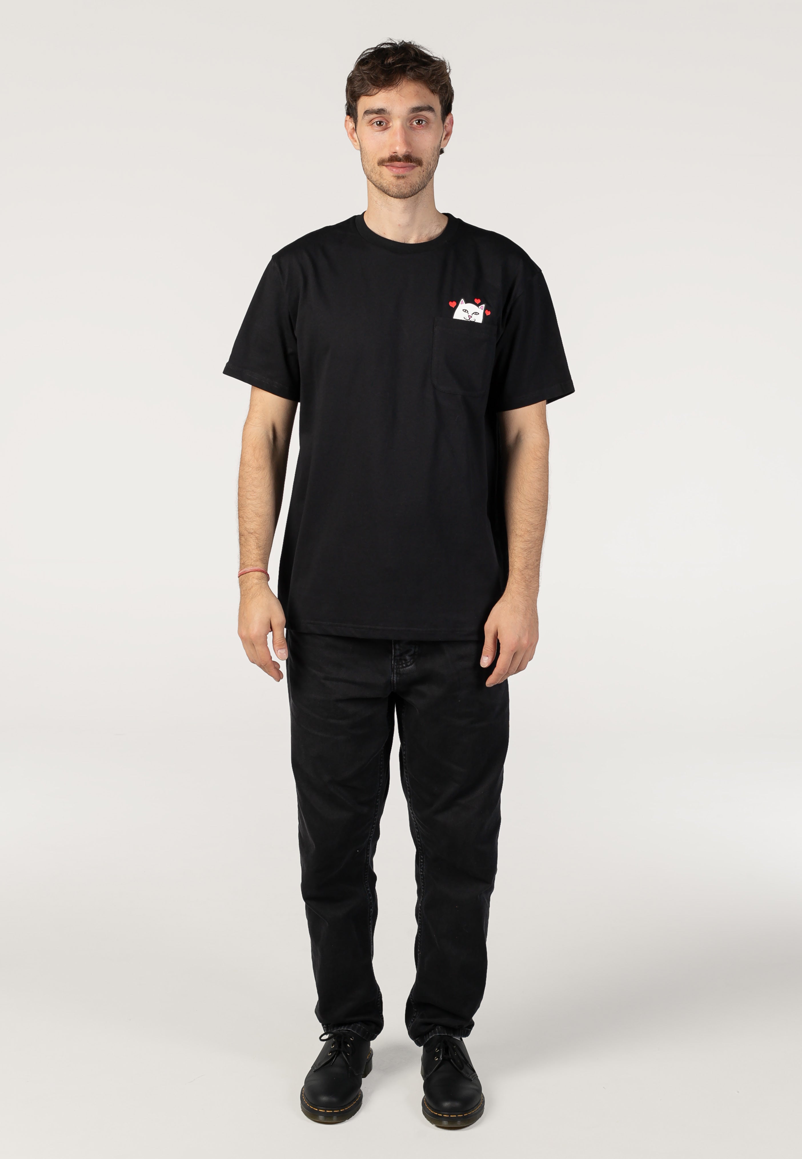 RIPNDIP - Nermal Loves Pocket Black Wash - T-Shirt | Men-Image