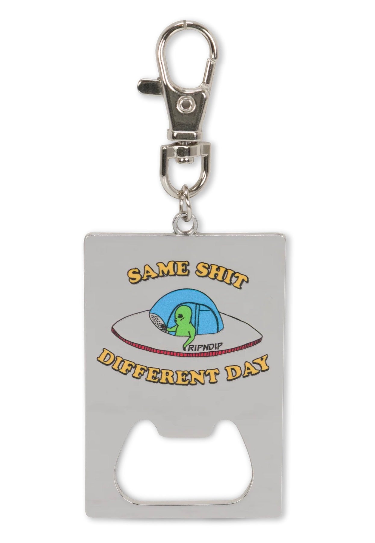 RIPNDIP - Same Shit Different Day Keychain Silver - Bottle Opener | Neutral-Image