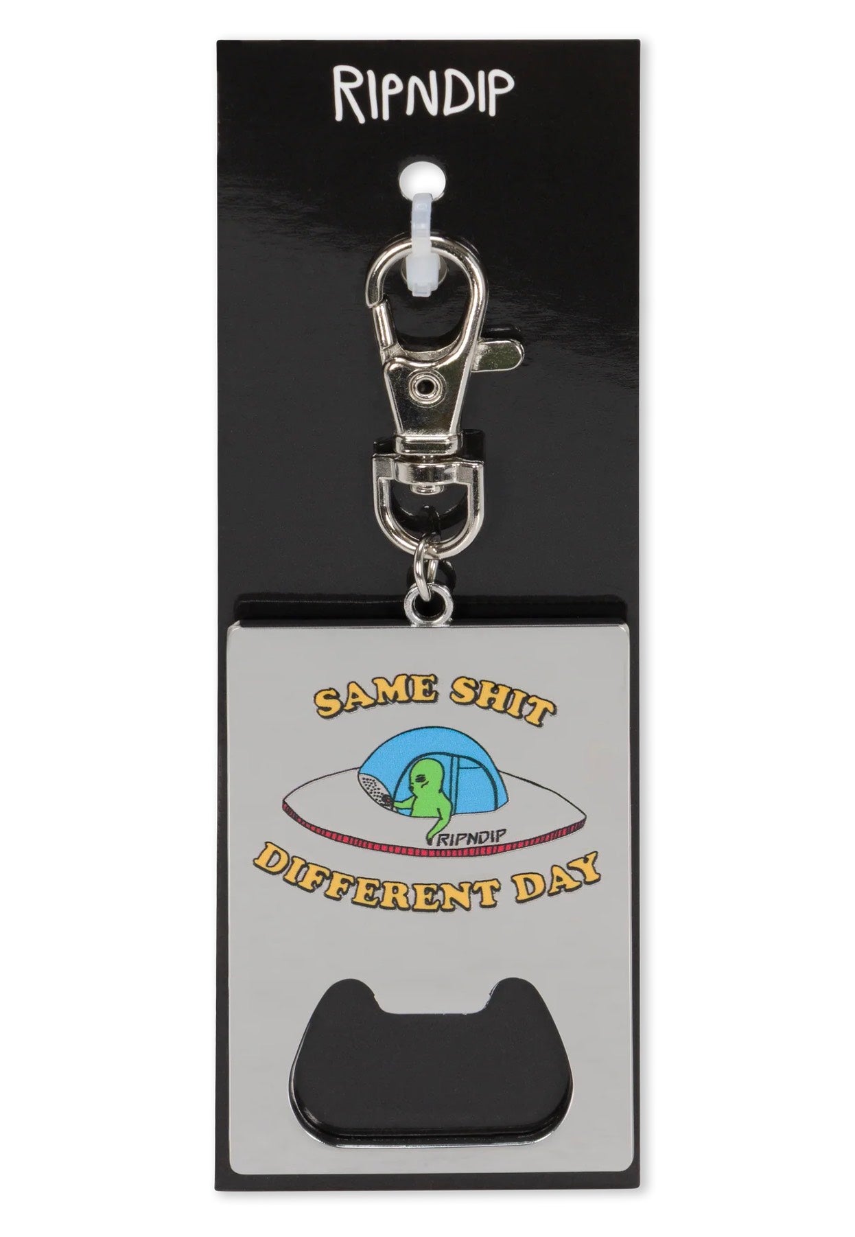 RIPNDIP - Same Shit Different Day Keychain Silver - Bottle Opener | Neutral-Image