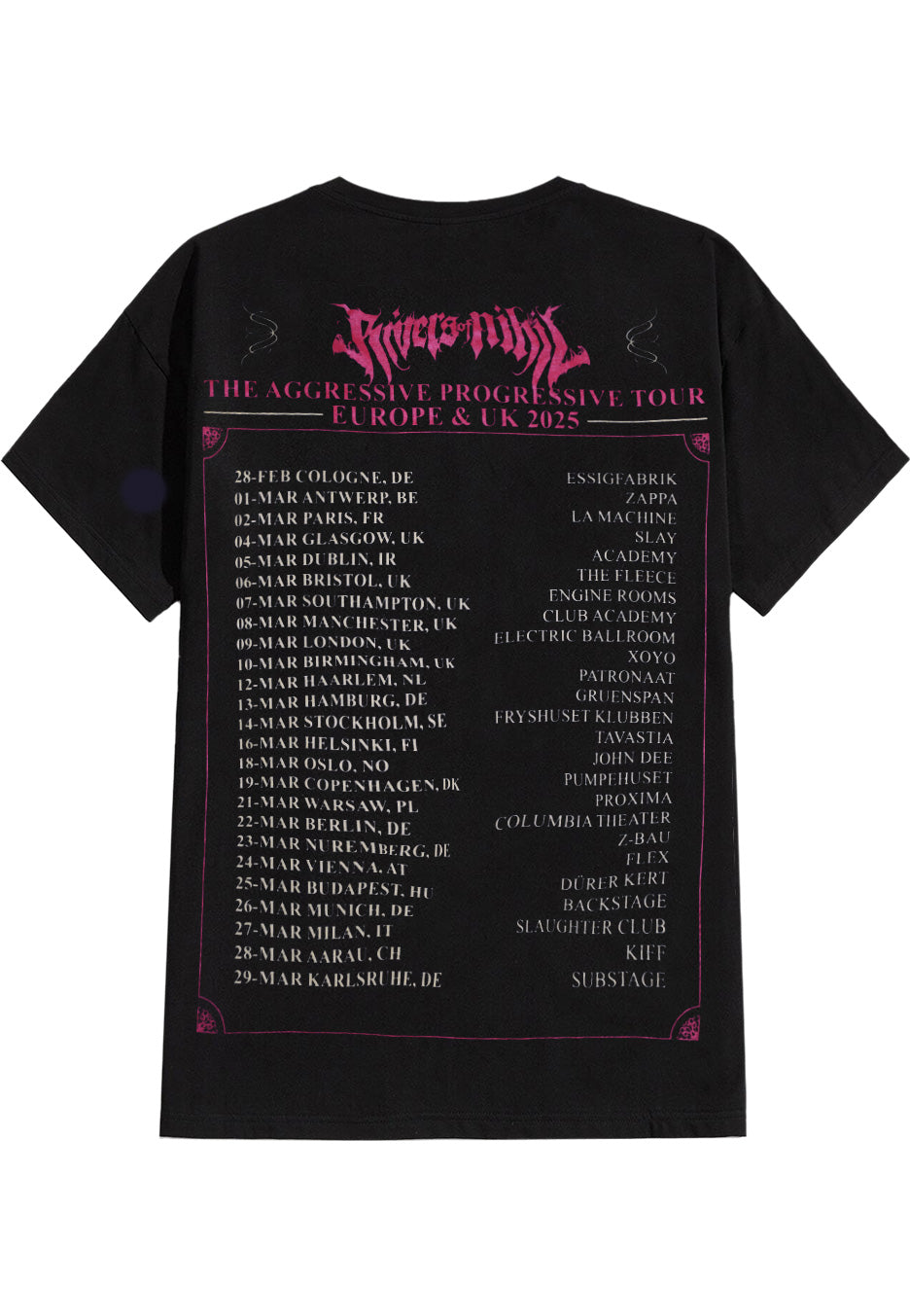 Rivers Of Nihil - The Aggressive Progressive Tour 2025 - T-Shirt | Neutral-Image