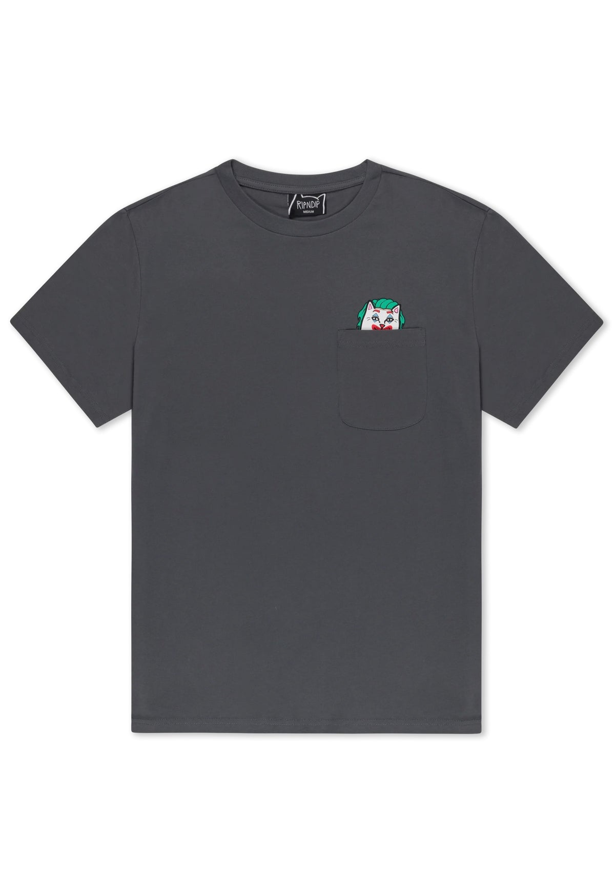 RIPNDIP Why So Nermal? Pocket Charcoal Tričko | Men-Image
