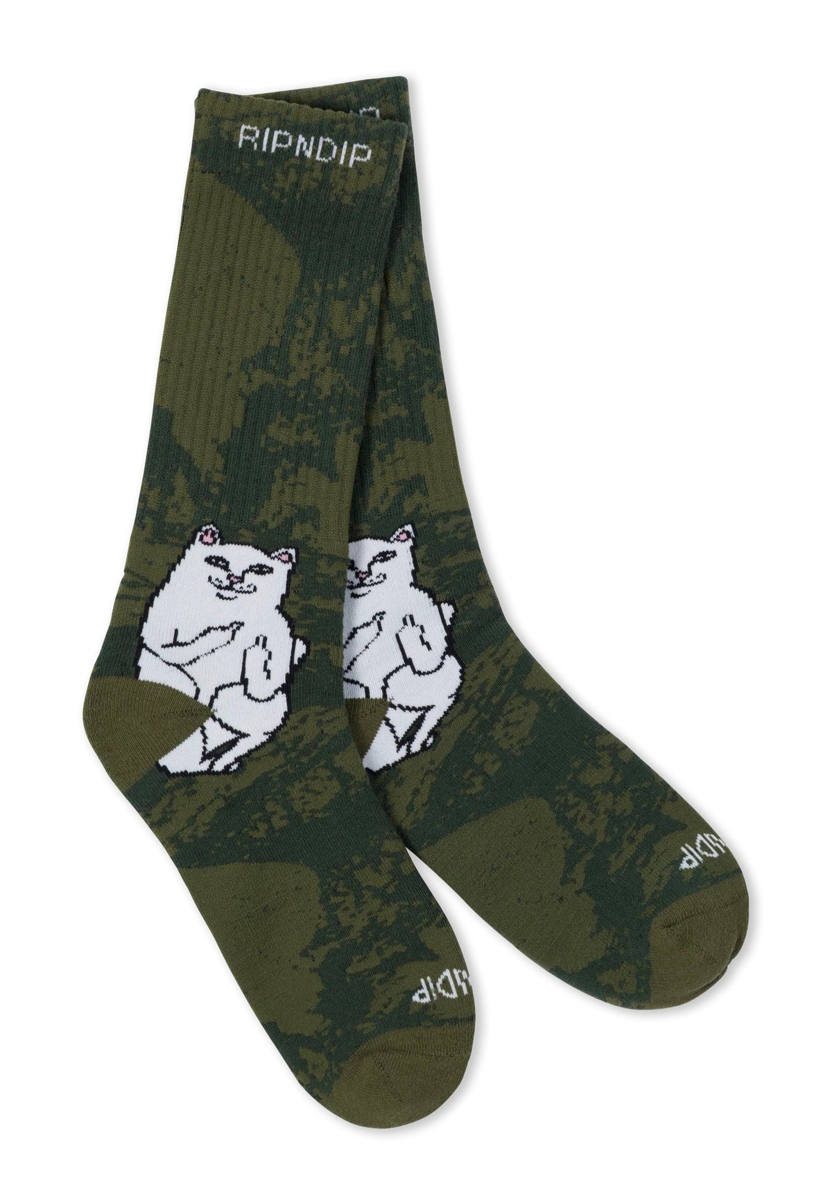 RIPNDIP Lord Nermal Forest Camo Calcetines | Neutral-Image