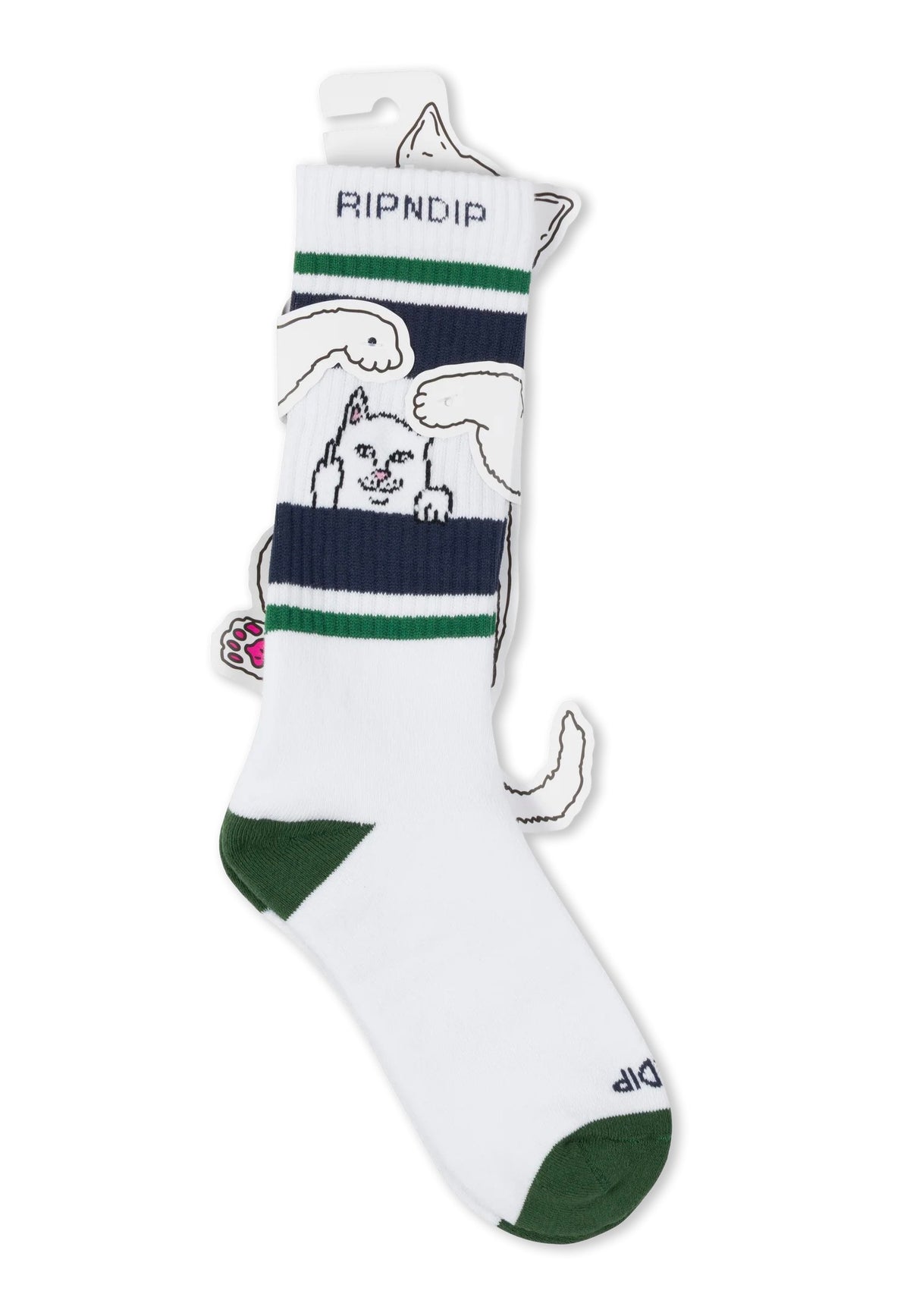RIPNDIP Peeking Nermal Green/Slate Calcetines | Neutral-Image