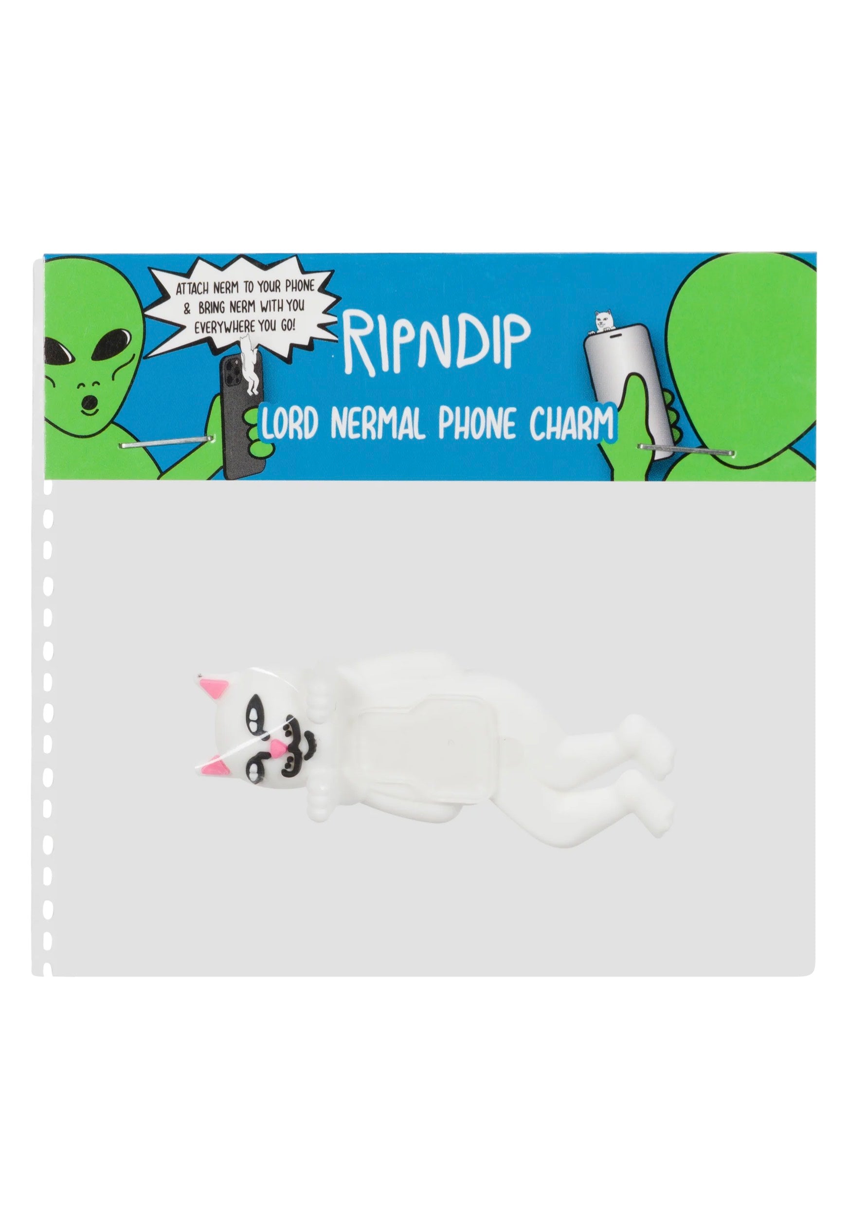 RIPNDIP - Lord Nermal White - Phone Charm | Neutral-Image