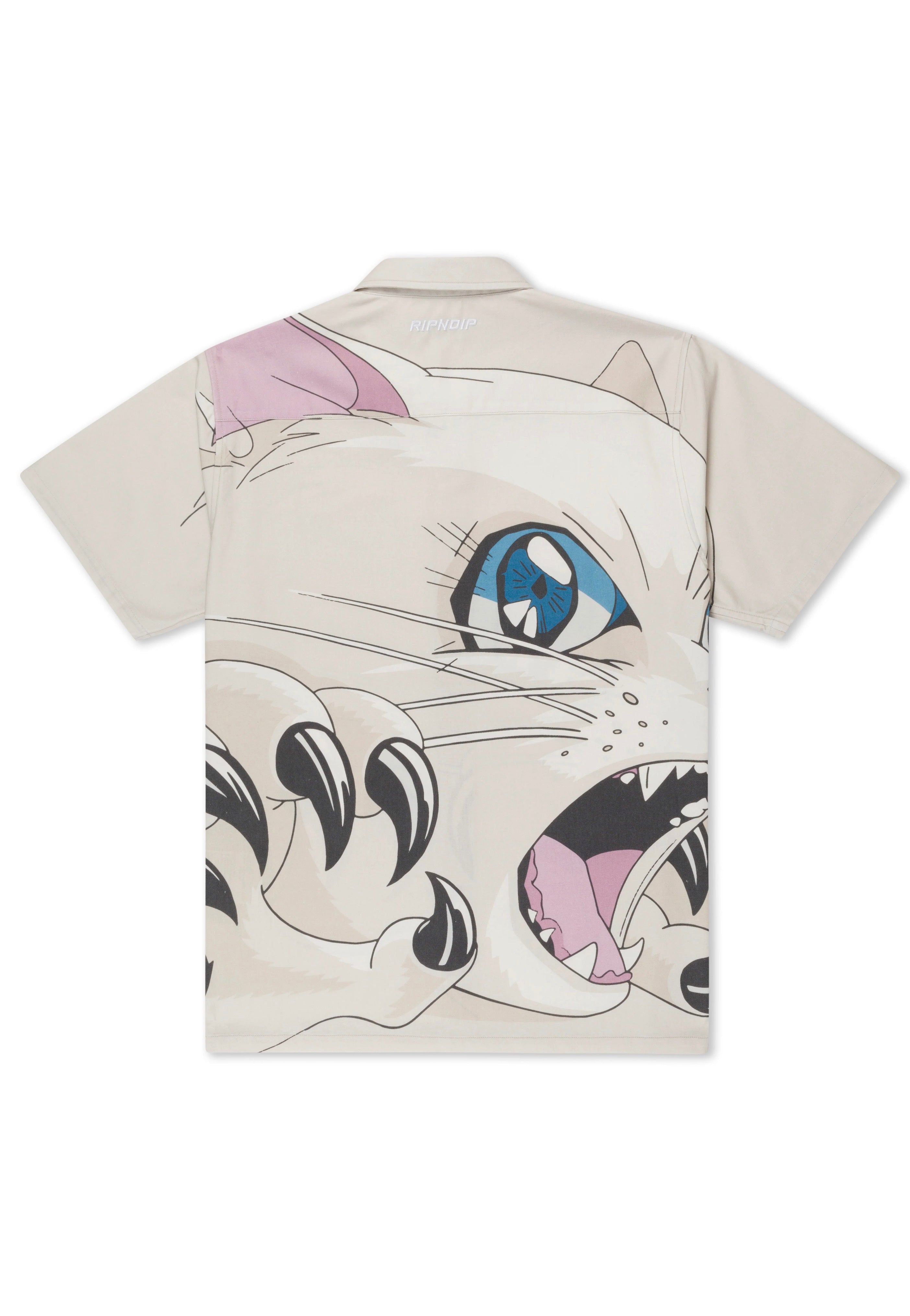 RIPNDIP - Metal Claw Button Up Bone - Shirt | Men-Image