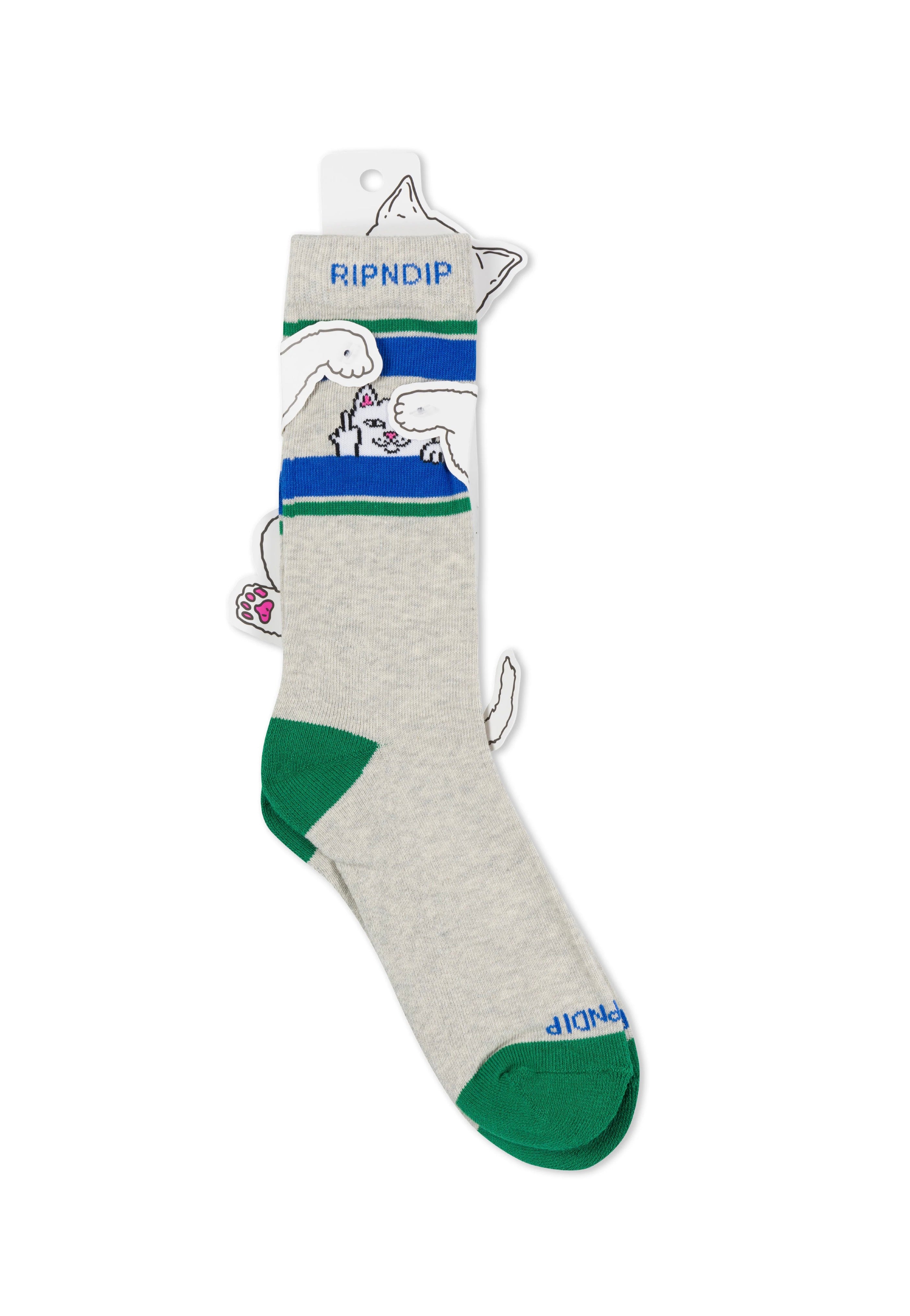RIPNDIP - Peeking Nermal Ash Heather - Socks | Neutral-Image