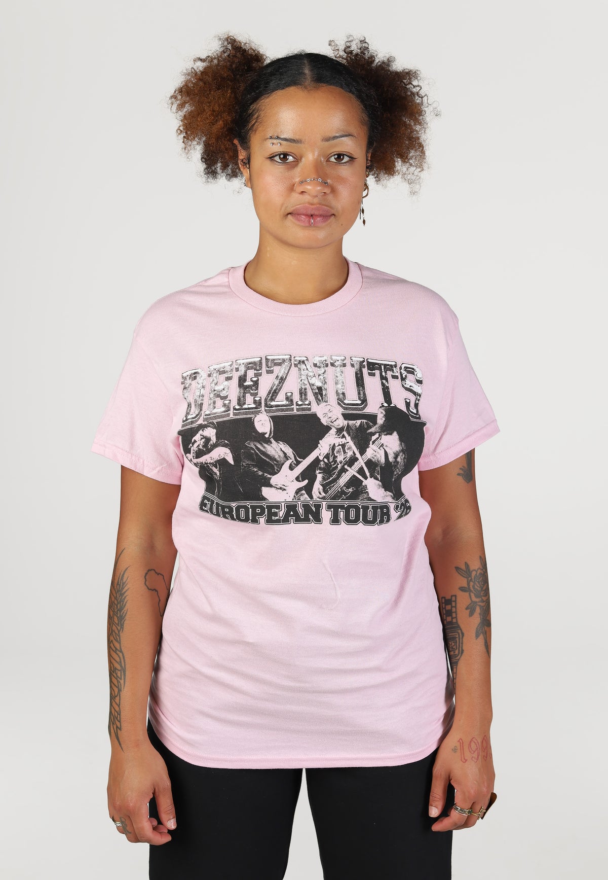 Deez Nuts Summer 2026 Tour Baby Pink T-Shirt | Women-Image