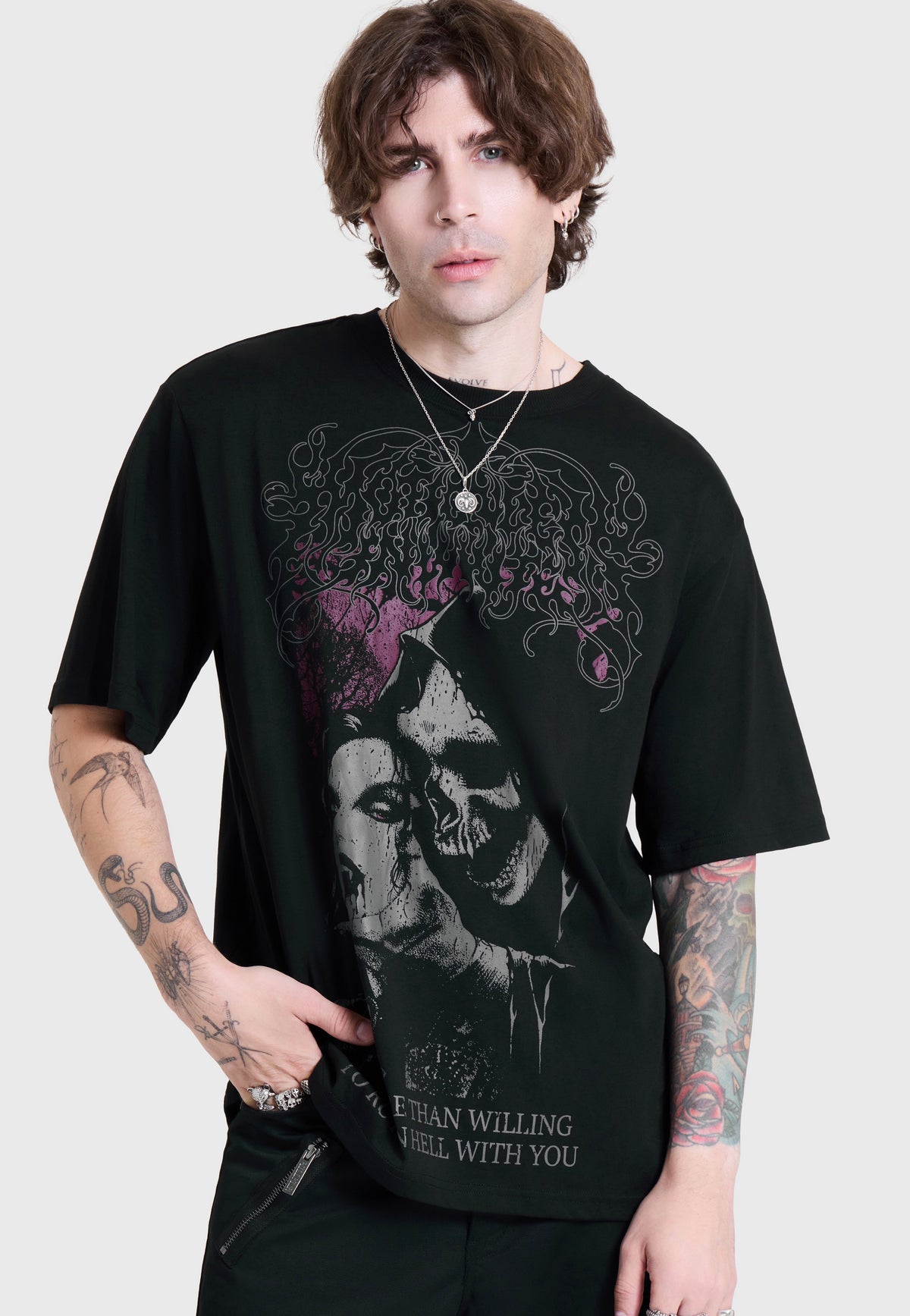 Killstar x Motionless in White Rot In Hell Black T-Shirt | Men-Image