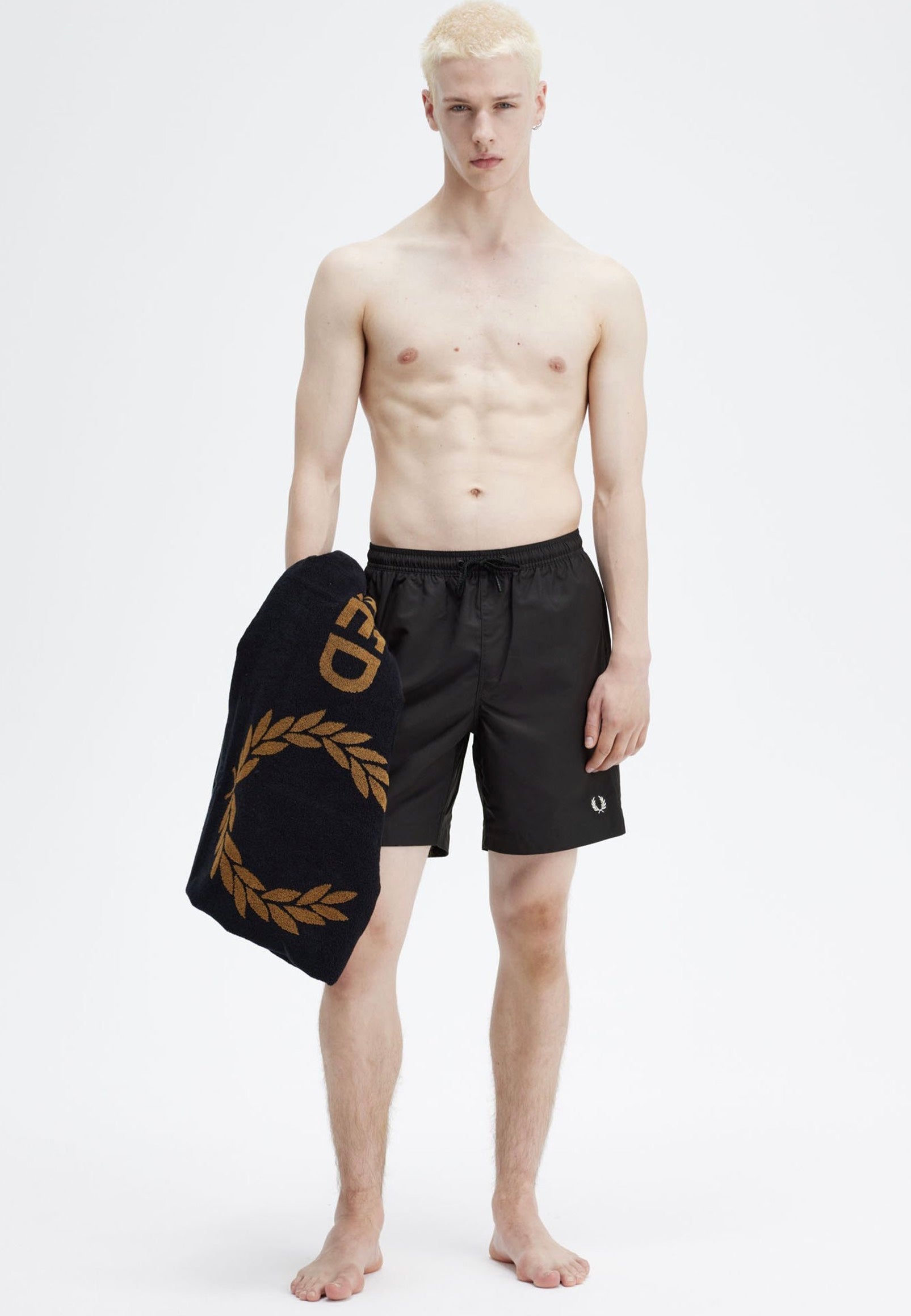 Fred Perry - Classic Black - Board Shorts | Men-Image