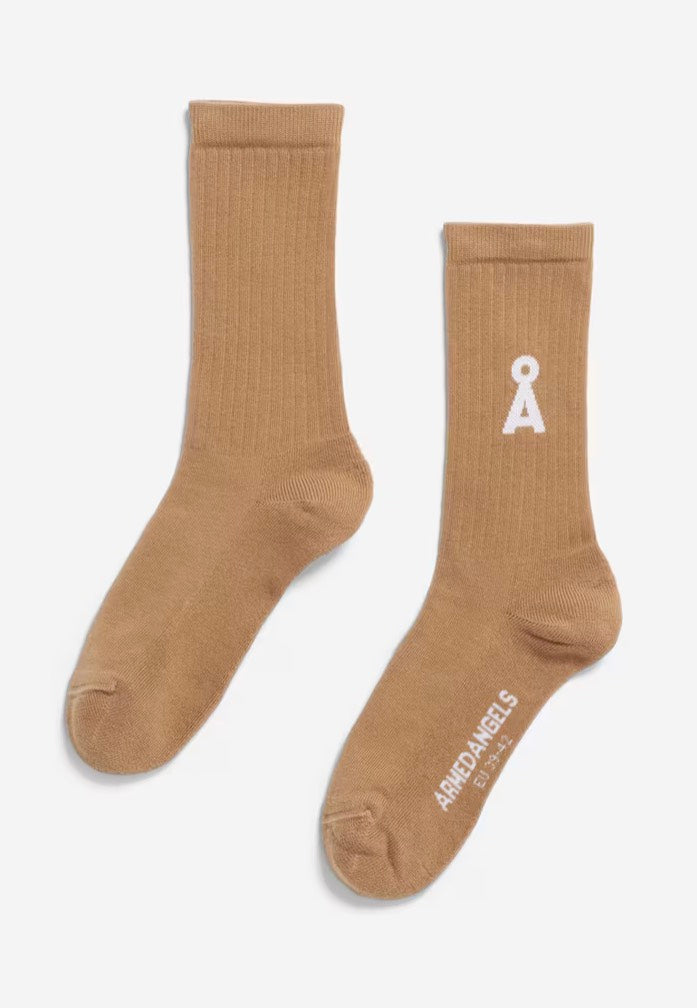 Armedangels - Saamus Bold Pale Umber - Socks | Neutral-Image