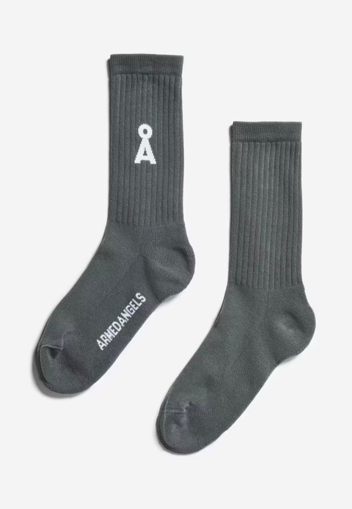 Armedangels - Saamus Bold Space Steel - Socks | Neutral-Image