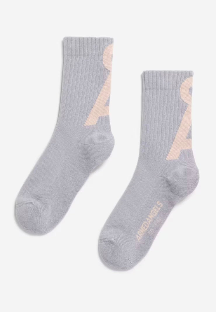Armedangels - Saamus Short Misty Morning/Rosalilly - Socks | Neutral-Image