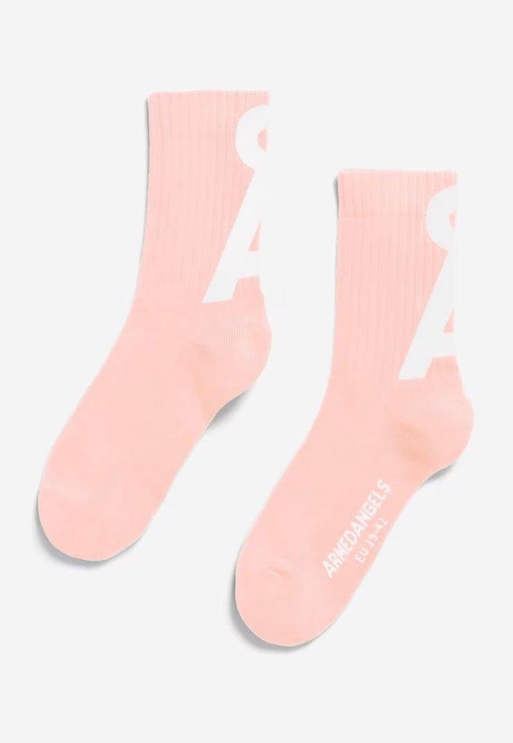 Armedangels - Saamus Short Rosalilly/Broken White - Socks | Neutral-Image