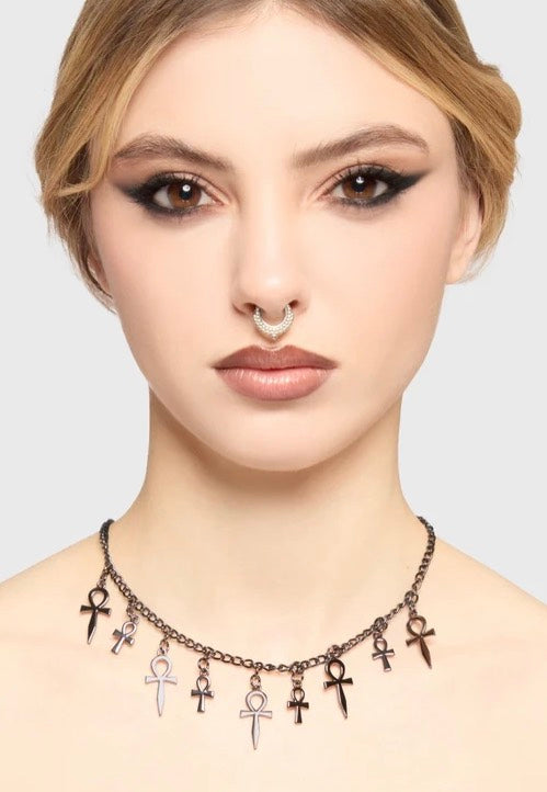 Killstar - Sacred Sigil Dark Silver - Choker | Neutral-Image
