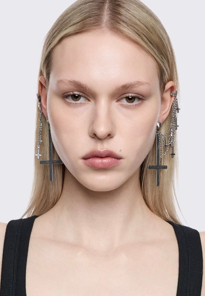 Minga London - Saintbreaker Earring Set Silver - Earrings | Neutral-Image