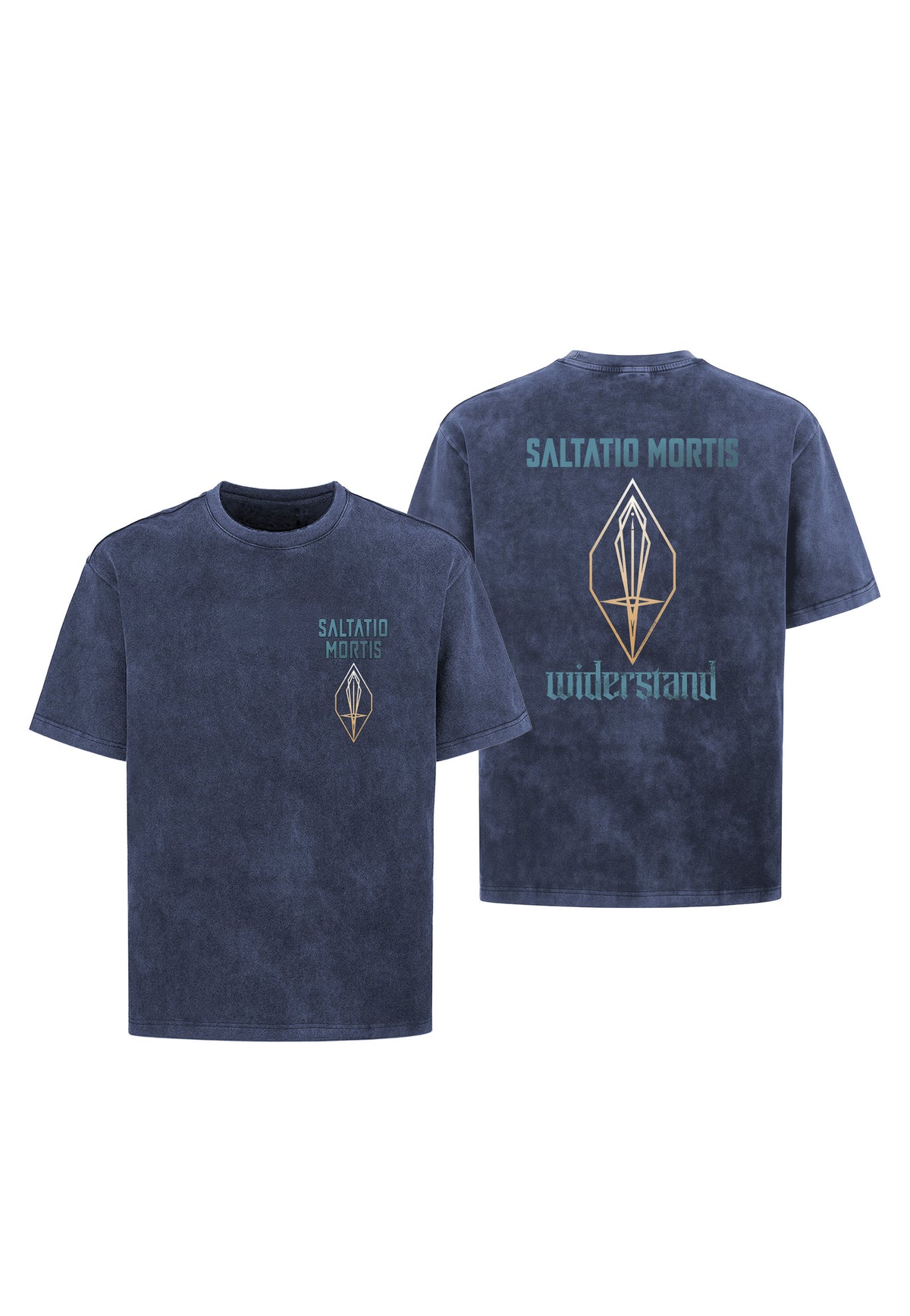 Saltatio Mortis EP 2 Widerstand Blue Stone Washed T-shirt | Neutral-Image