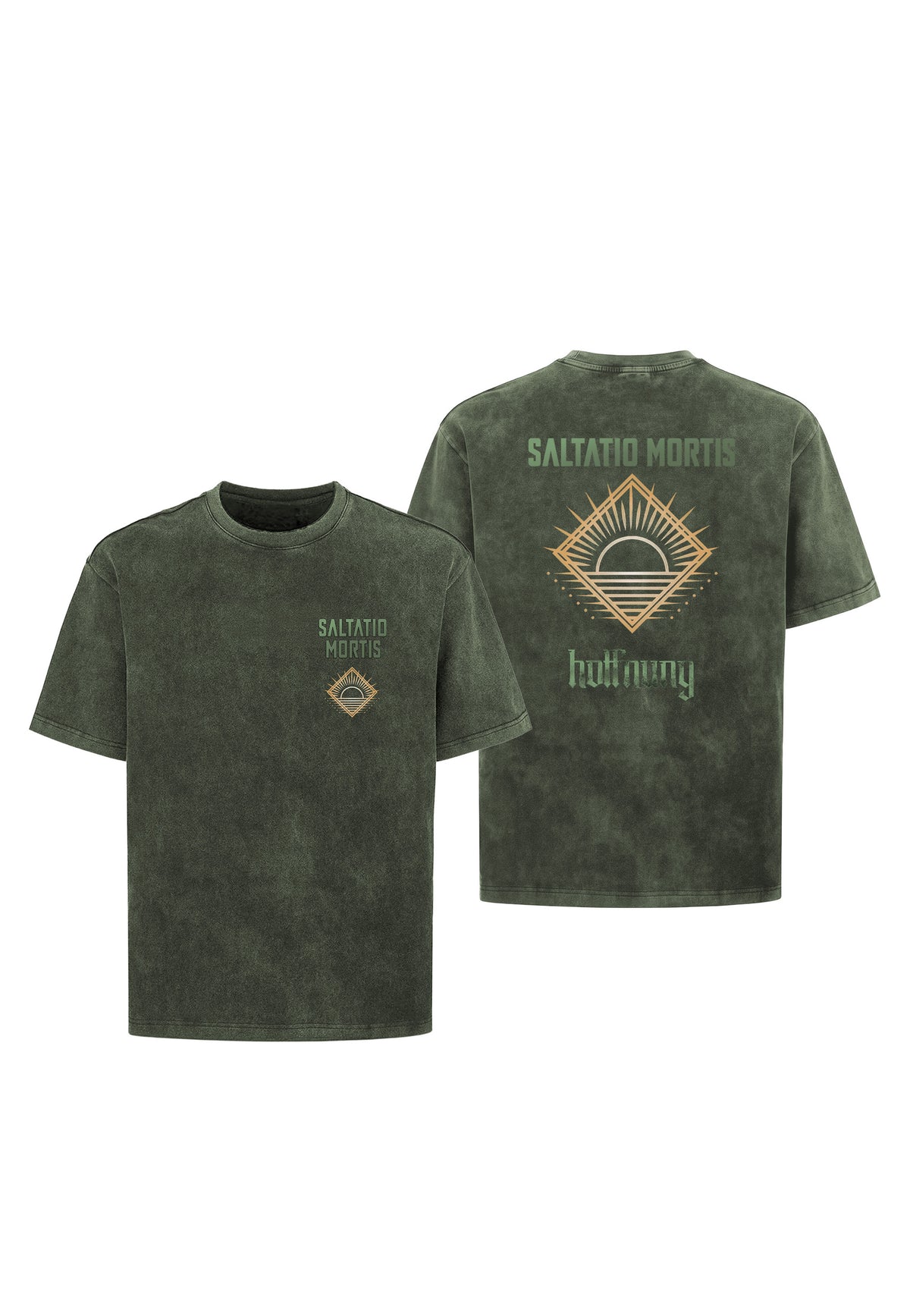 Saltatio Mortis EP 3 Hoffnung Moss Green Stone Washed T-shirt | Neutral-Image