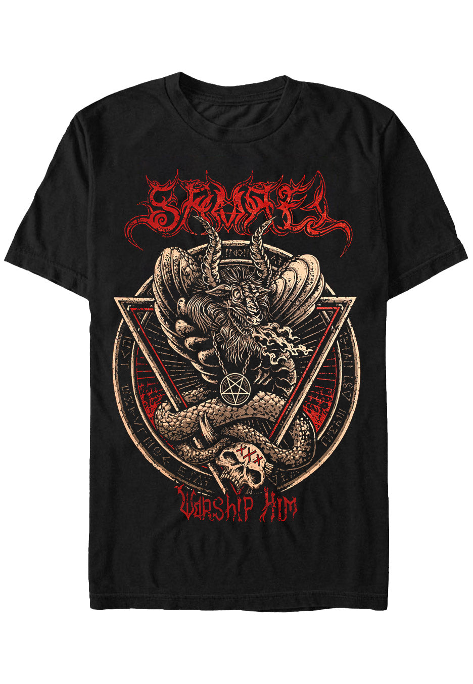 Samael - Worship Him Black - T-Shirt | Neutral-Image