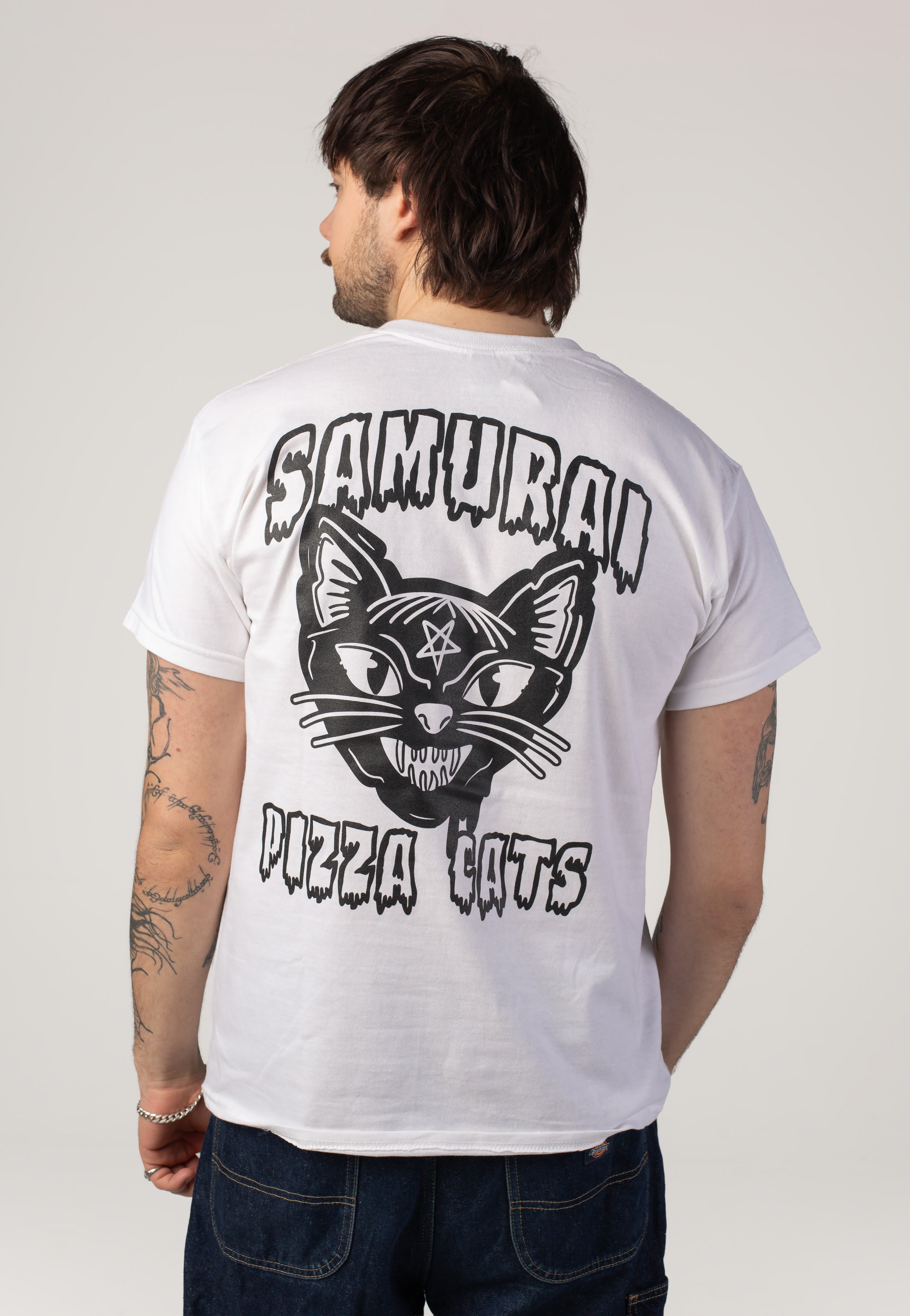 Samurai Pizza Cats - SPC White - T-Shirt | Men-Image