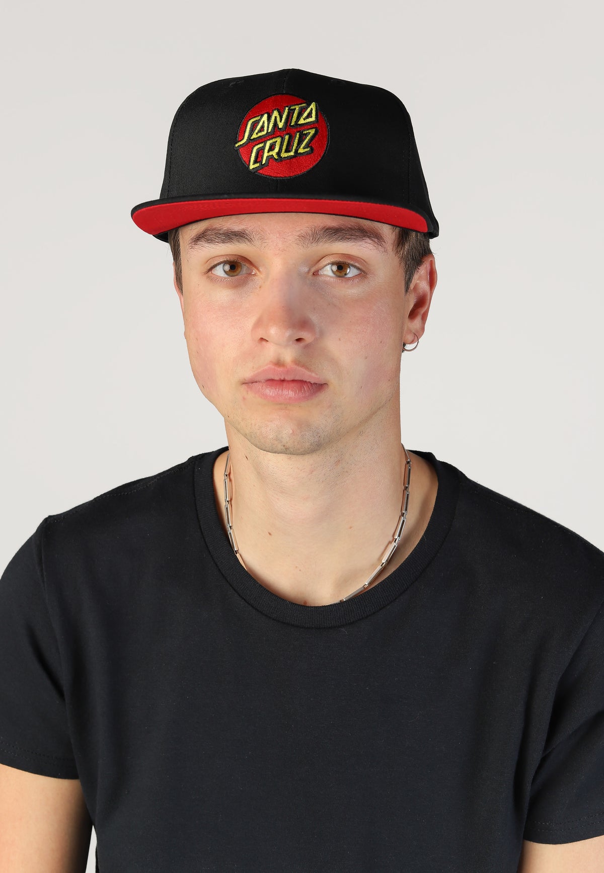 Santa Cruz Classic Dot Black Cap | Neutral-Image