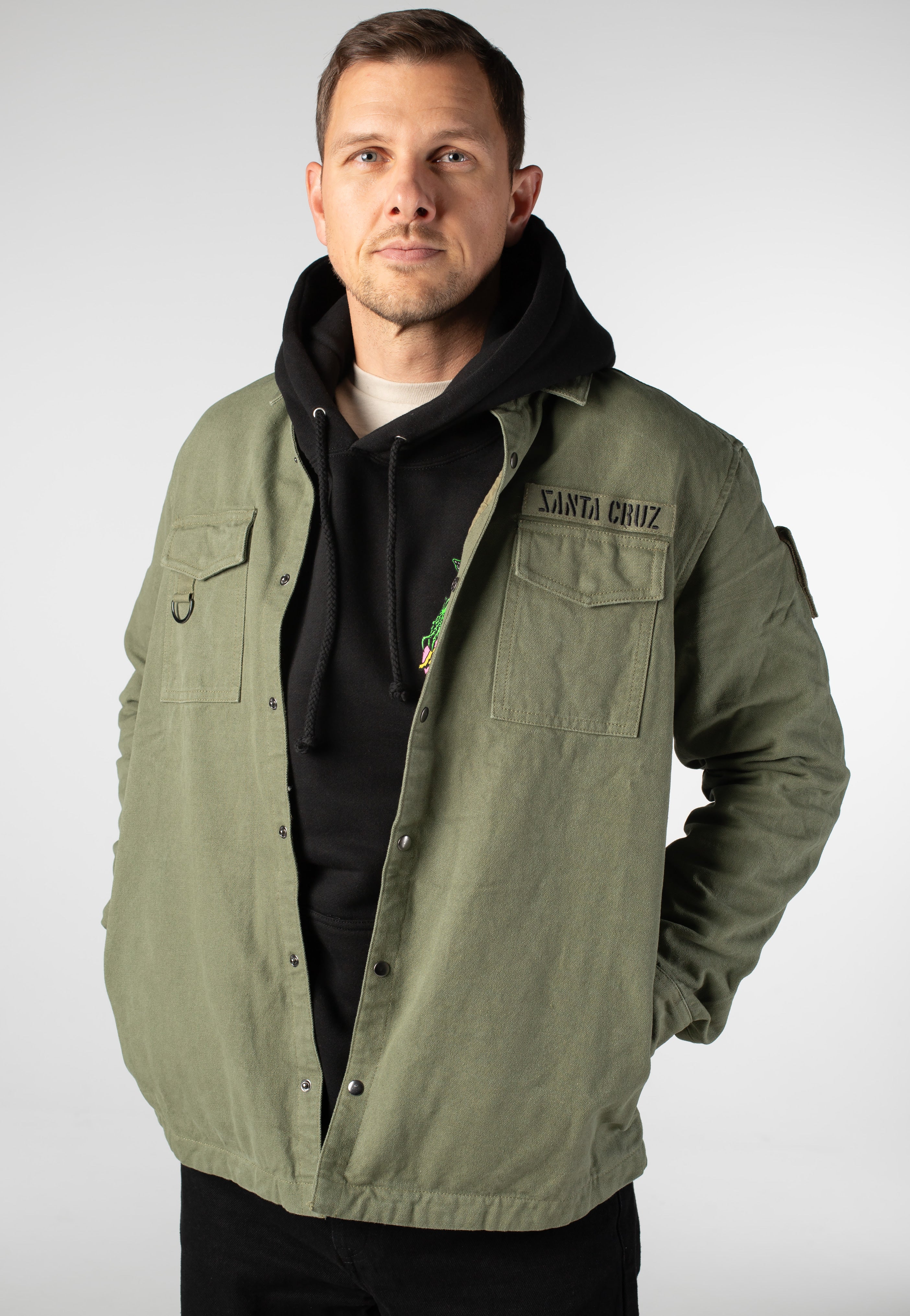 Santa Cruz x Stranger Things - Crawl Utility Army - Jacket | Men-Image