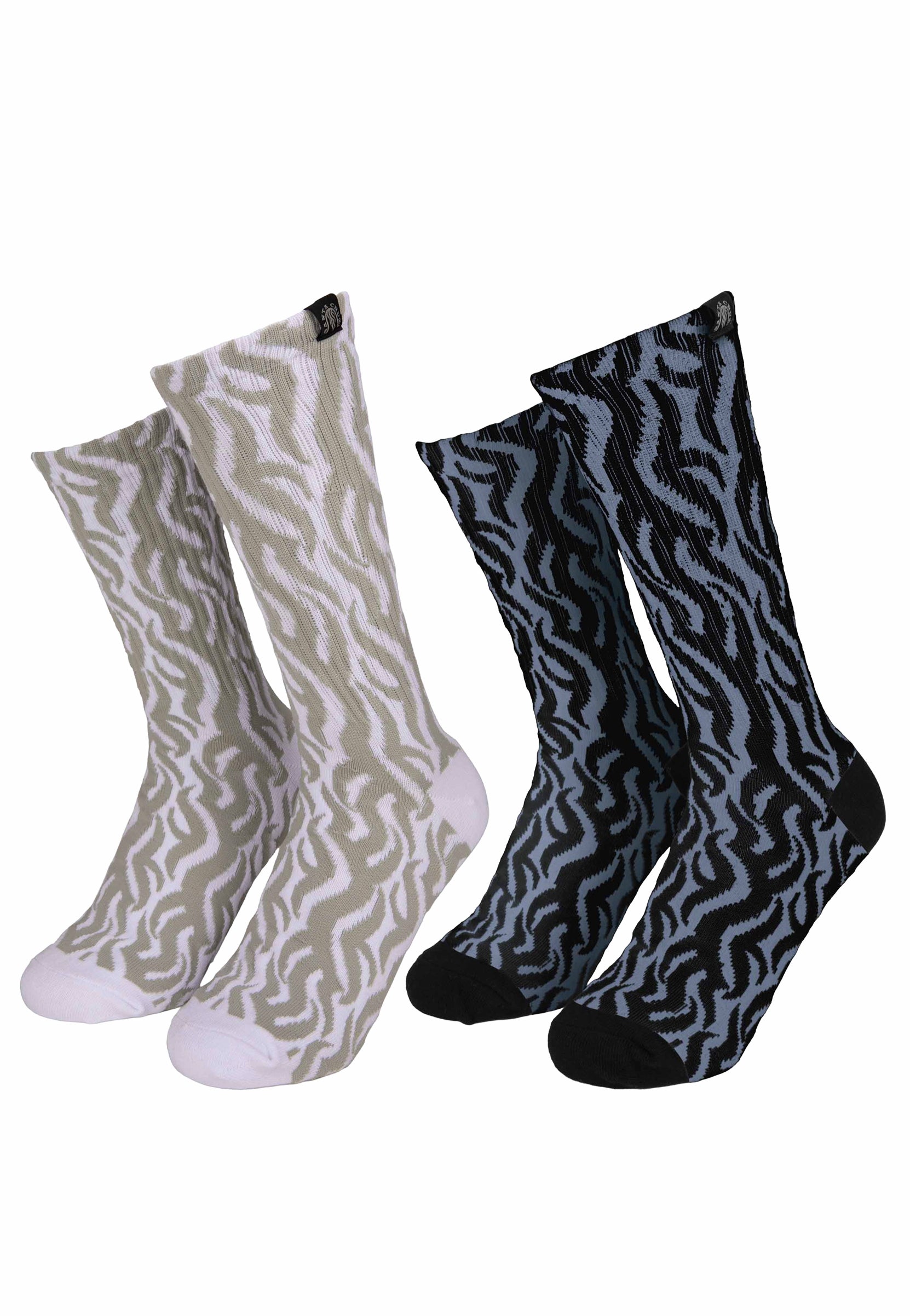 Santa Cruz - Dressen Tribal Pack Of 2 Black/White - Socks | Neutral-Image