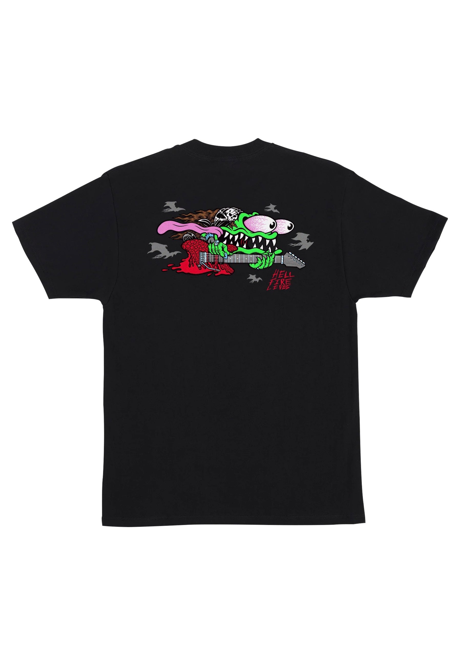 Santa Cruz x Stranger Things - Eddie Slasher Black - T-Shirt | Men-Image