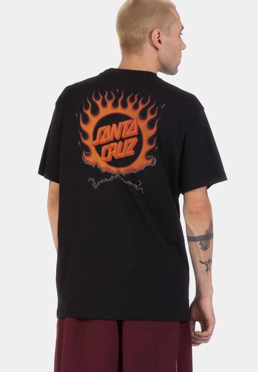 Santa Cruz Forging Dot Black T-Shirt | Men-Image