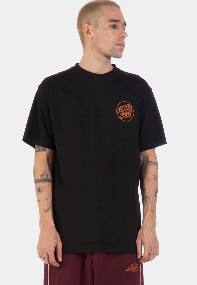 Santa Cruz Forging Dot Black T-Shirt | Men-Image
