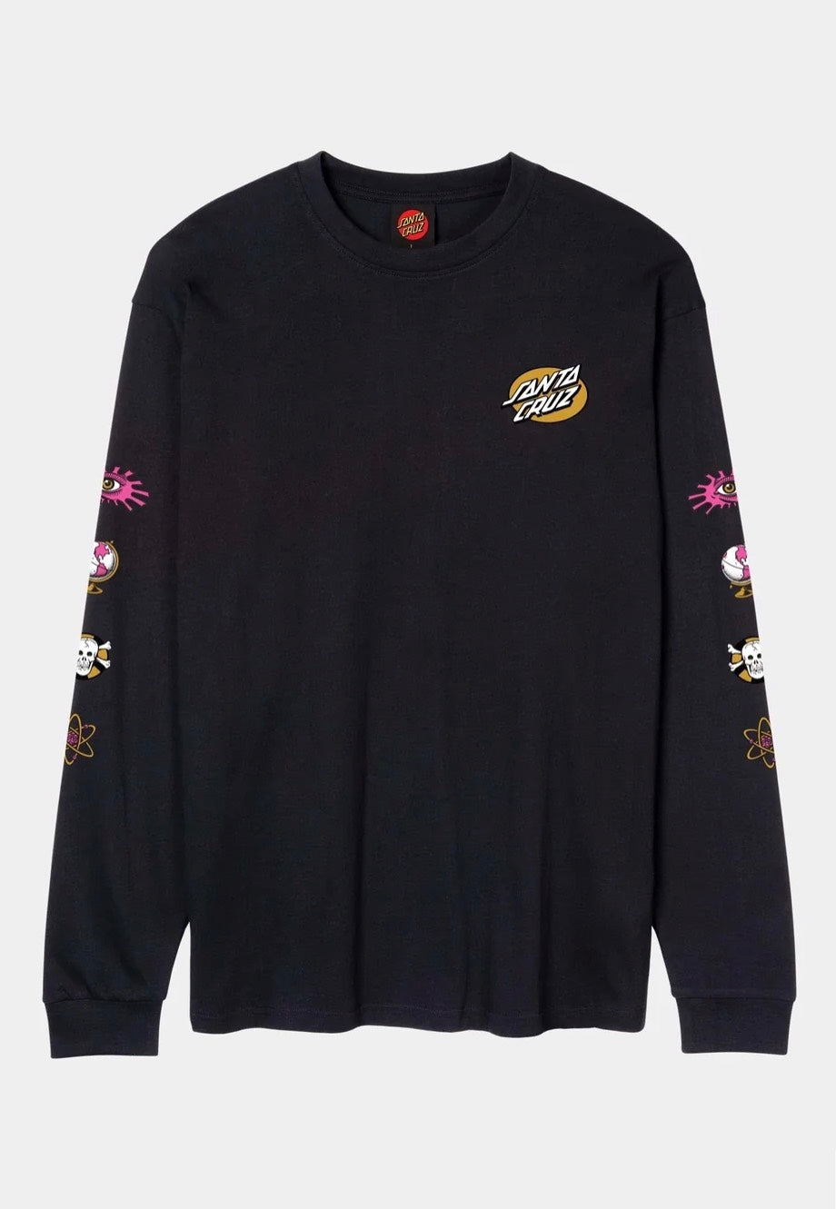 Santa Cruz Knibbs Cryptic Black Longsleeve | Men-Image