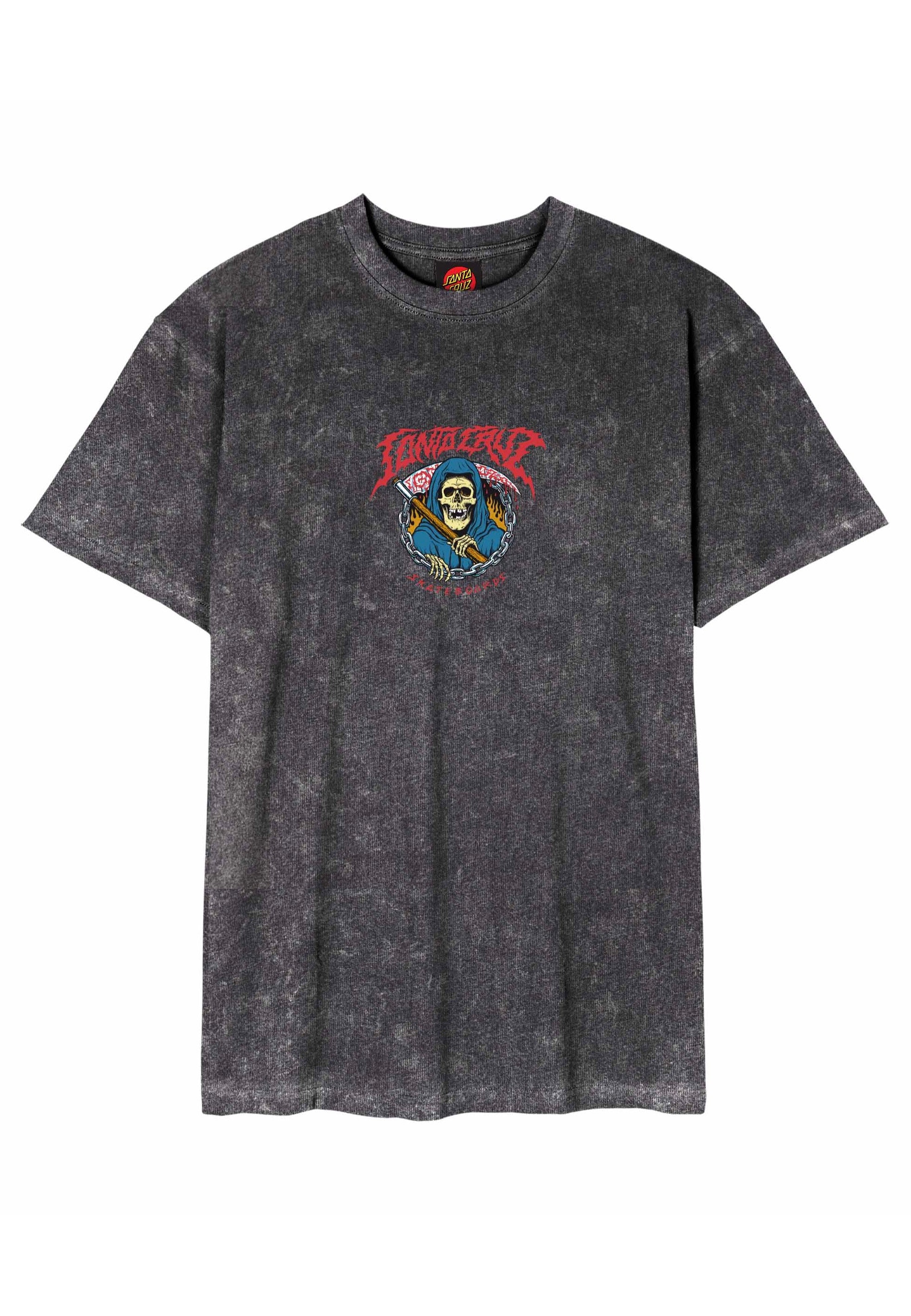 Santa Cruz - Out Of Time Front Black Acid Wash - T-Shirt | Men-Image