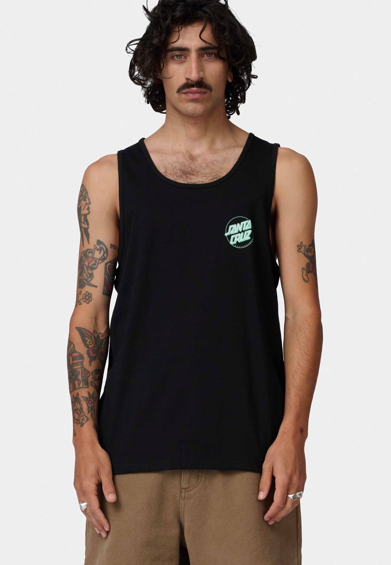 Santa Cruz - Partial Dot Black/Mint - Tank | Men-Image