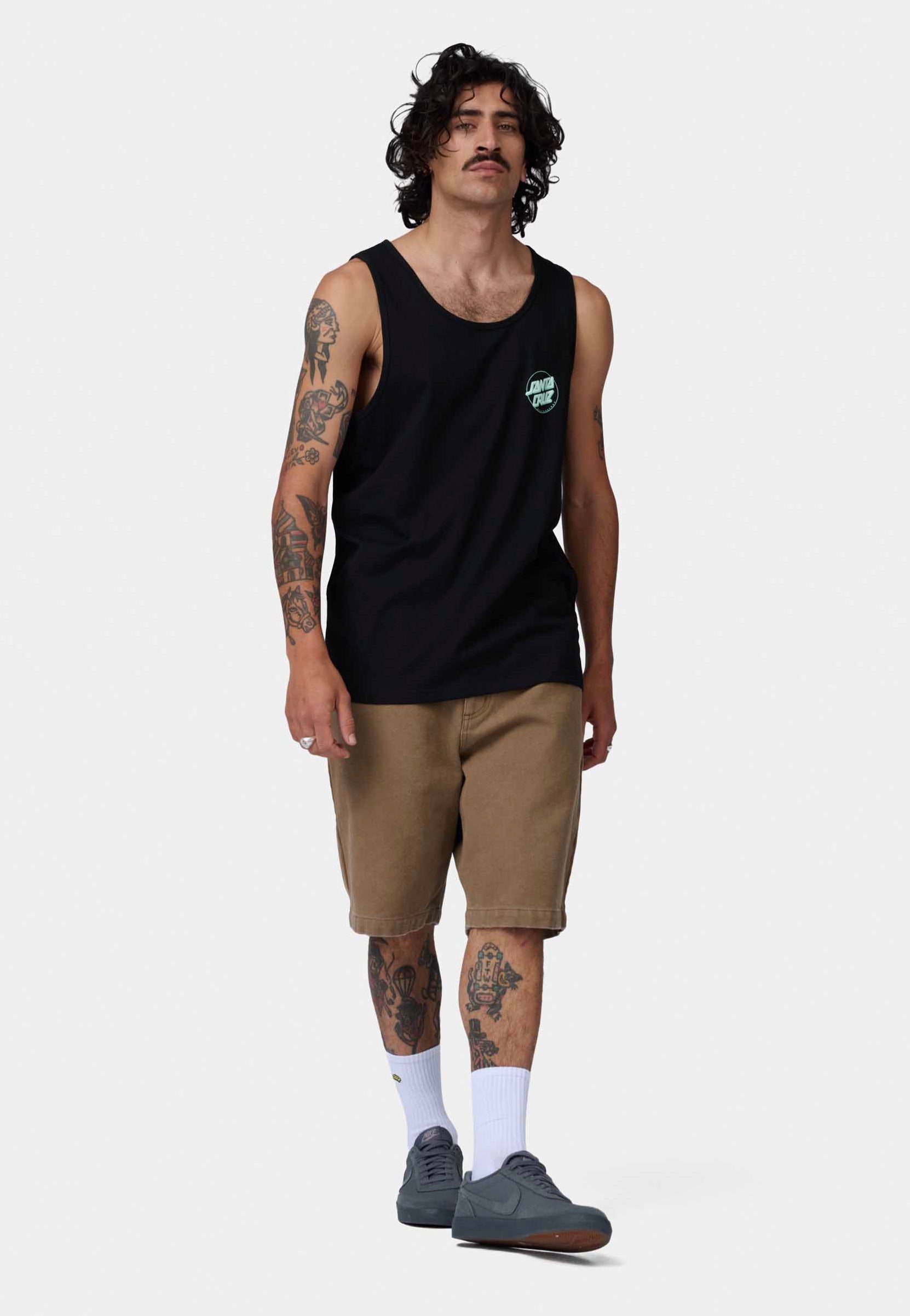 Santa Cruz - Partial Dot Black/Mint - Tank | Men-Image