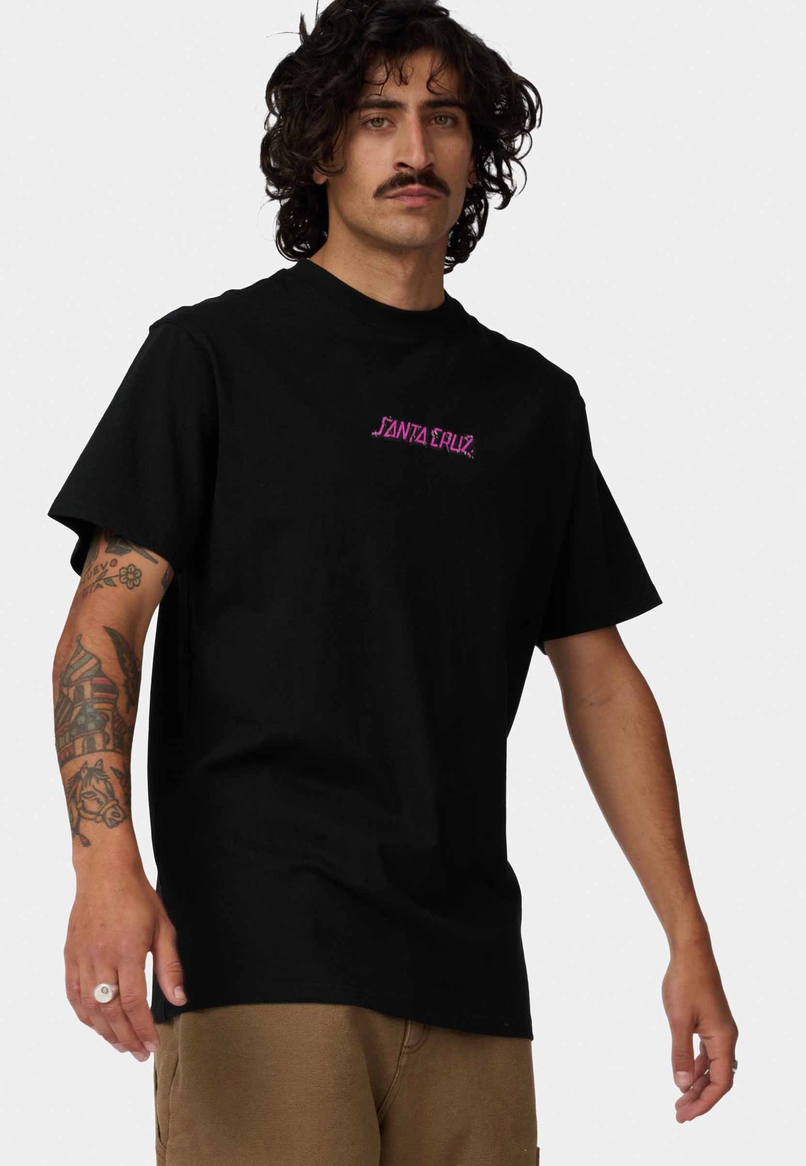 Santa Cruz - Roskopp Monster Strip Black - T-Shirt | Impericon