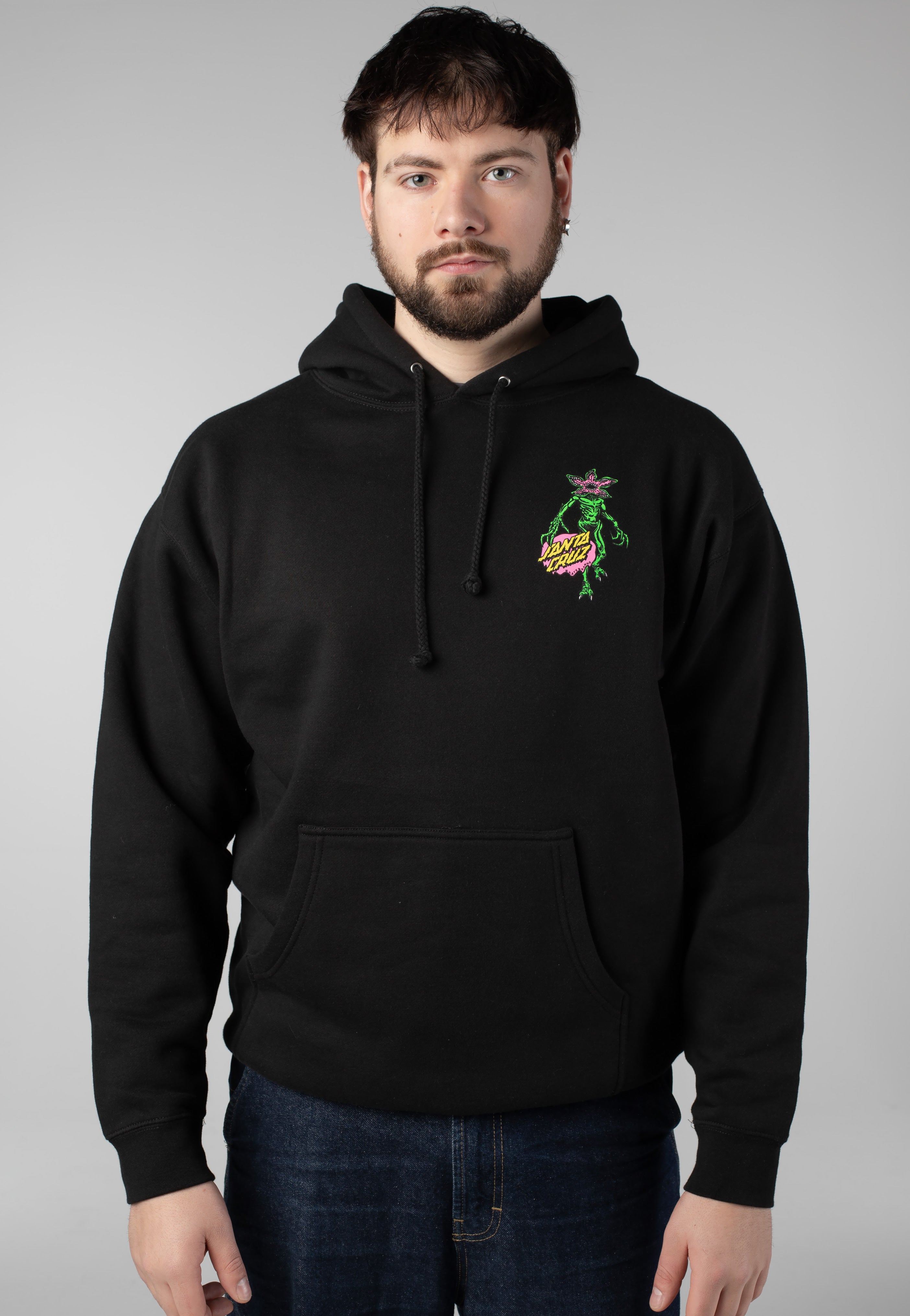 Santa Cruz x Stranger Things - Demogorgon Dot Black - Hoodie | Men-Image